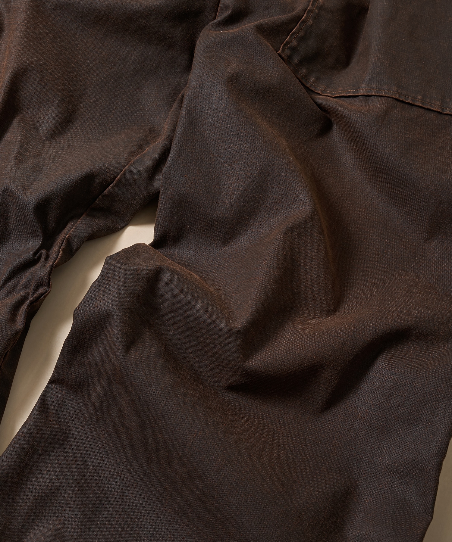 Coating Cotton 1pleated Backer Pants YOKE