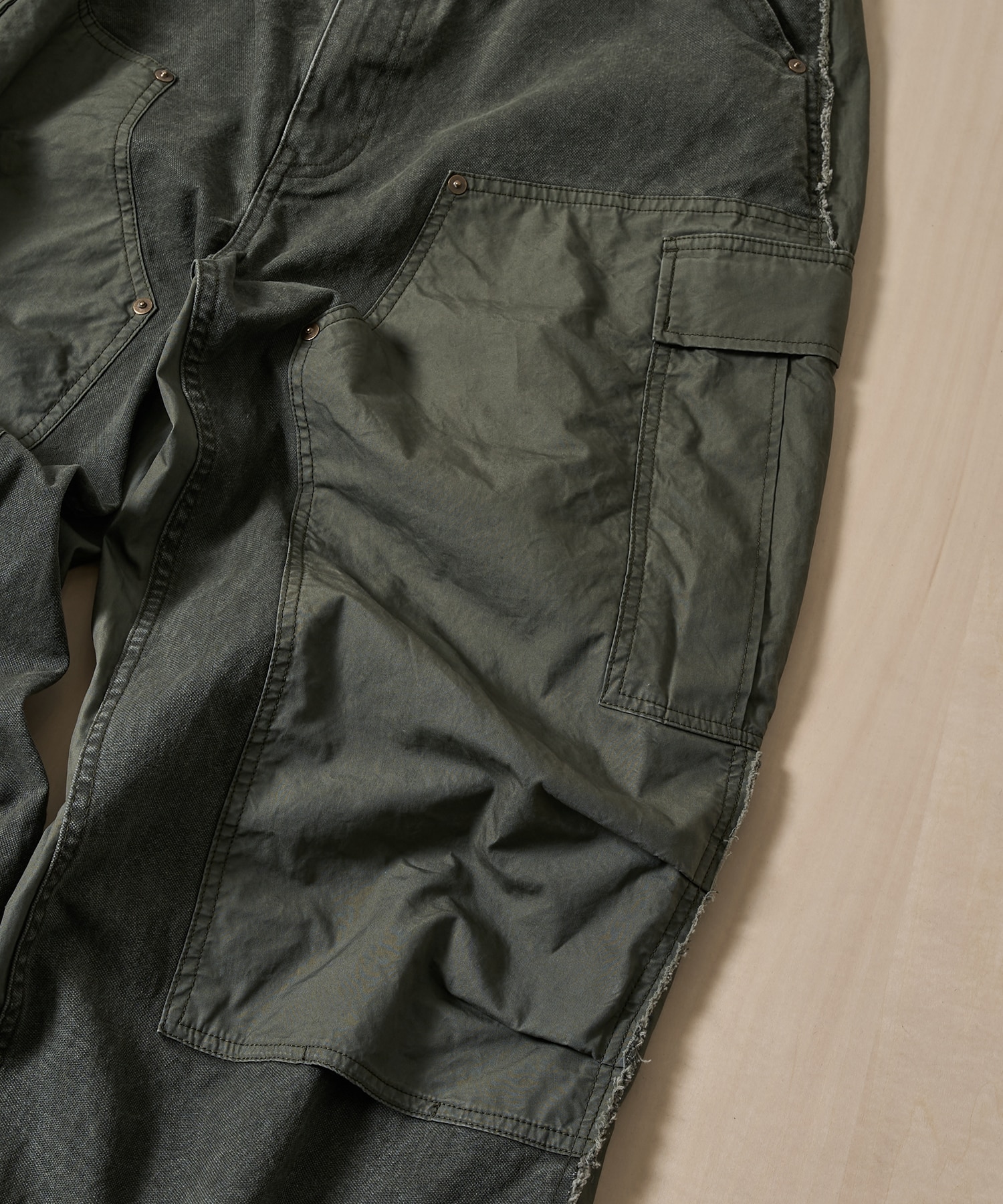 Connected Double Knee Cargo Pants YOKE