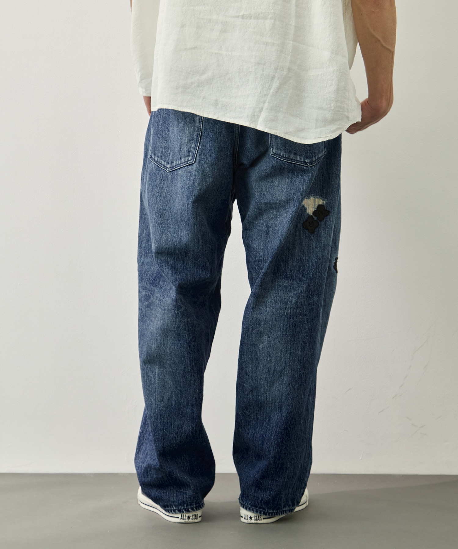 ブラックフラワービュッシュデニム BRU NA BOINNE