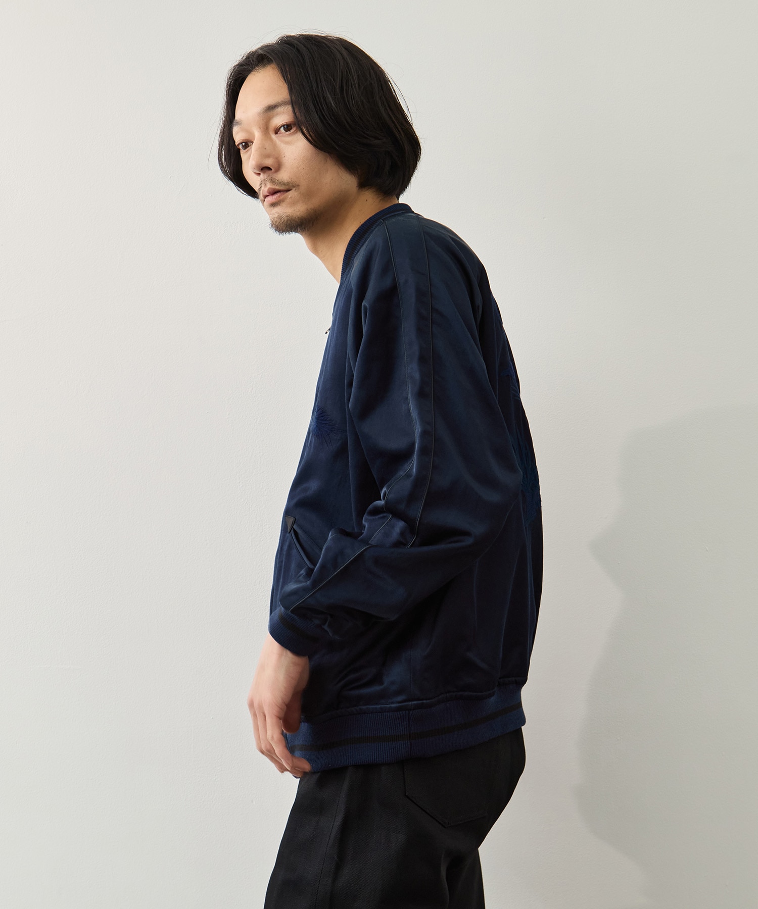 SATIN SOUVENIR JACKET MOMOTARO JEANS