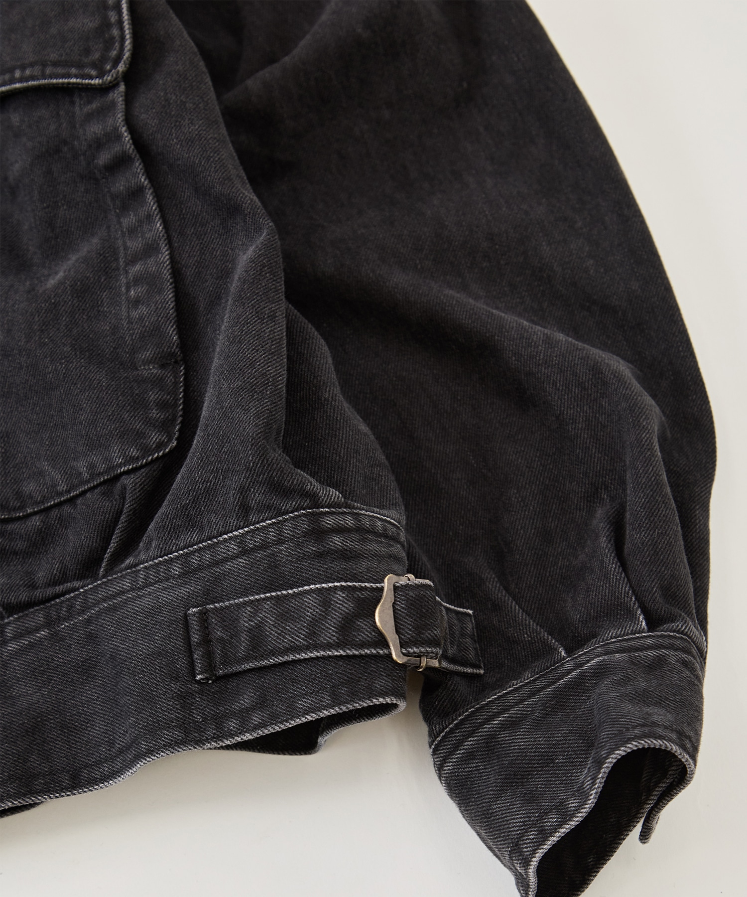 Suface Dyed Denim Stand Collar Blouson YOKE