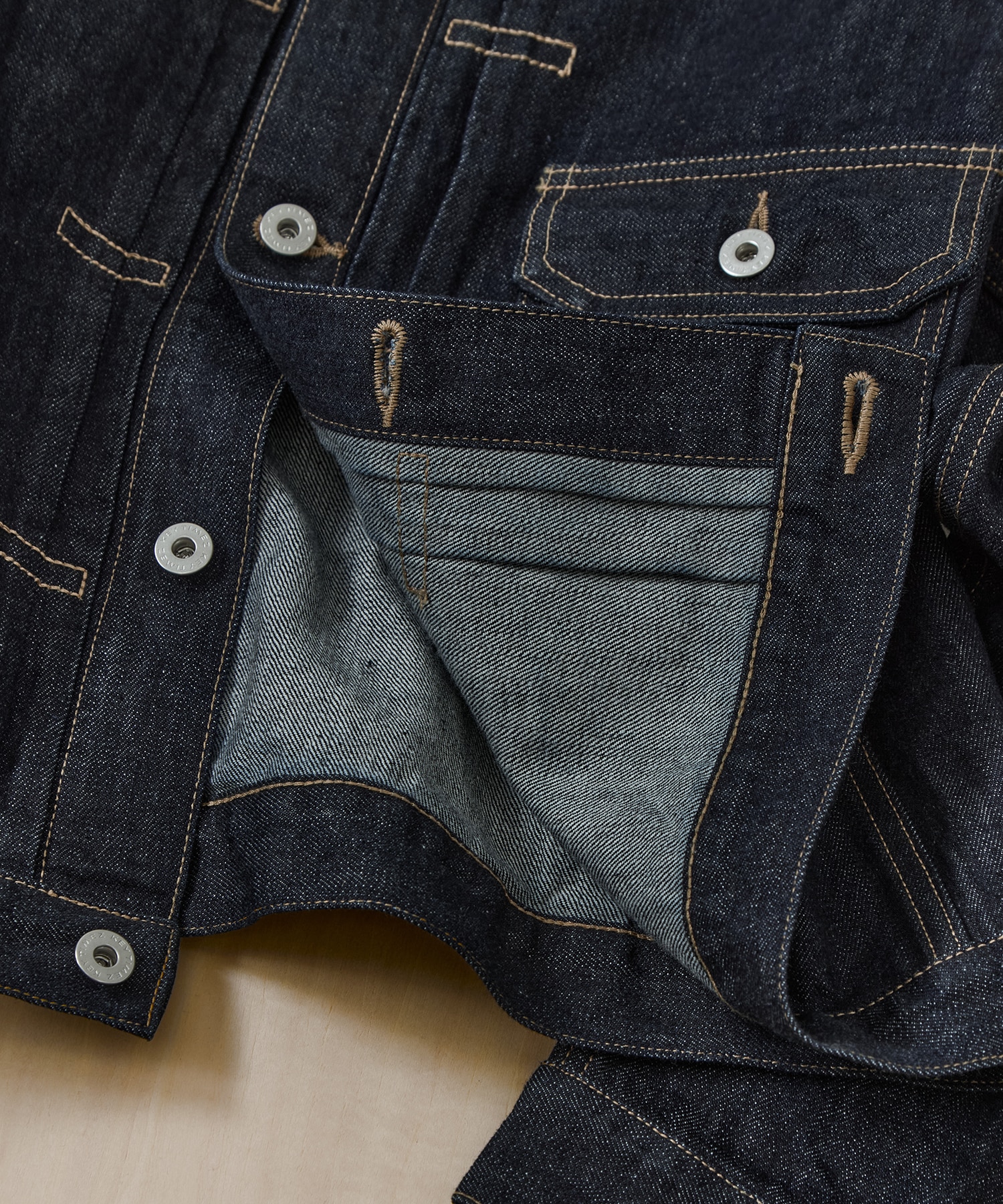 ヴィンテージスラブデニムジャケット KEY TIMEZ