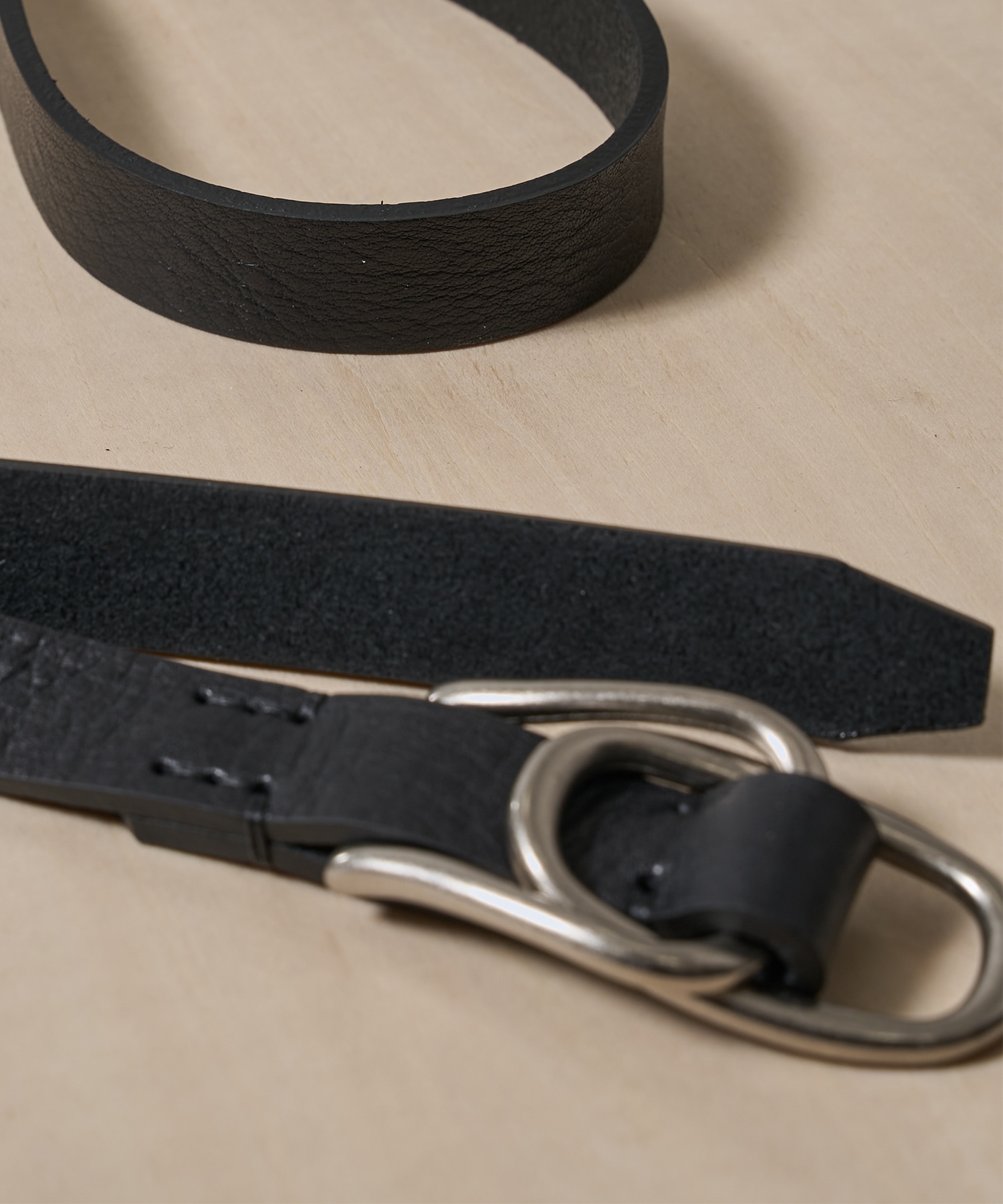 Double Buckel Leather Belt YOKE