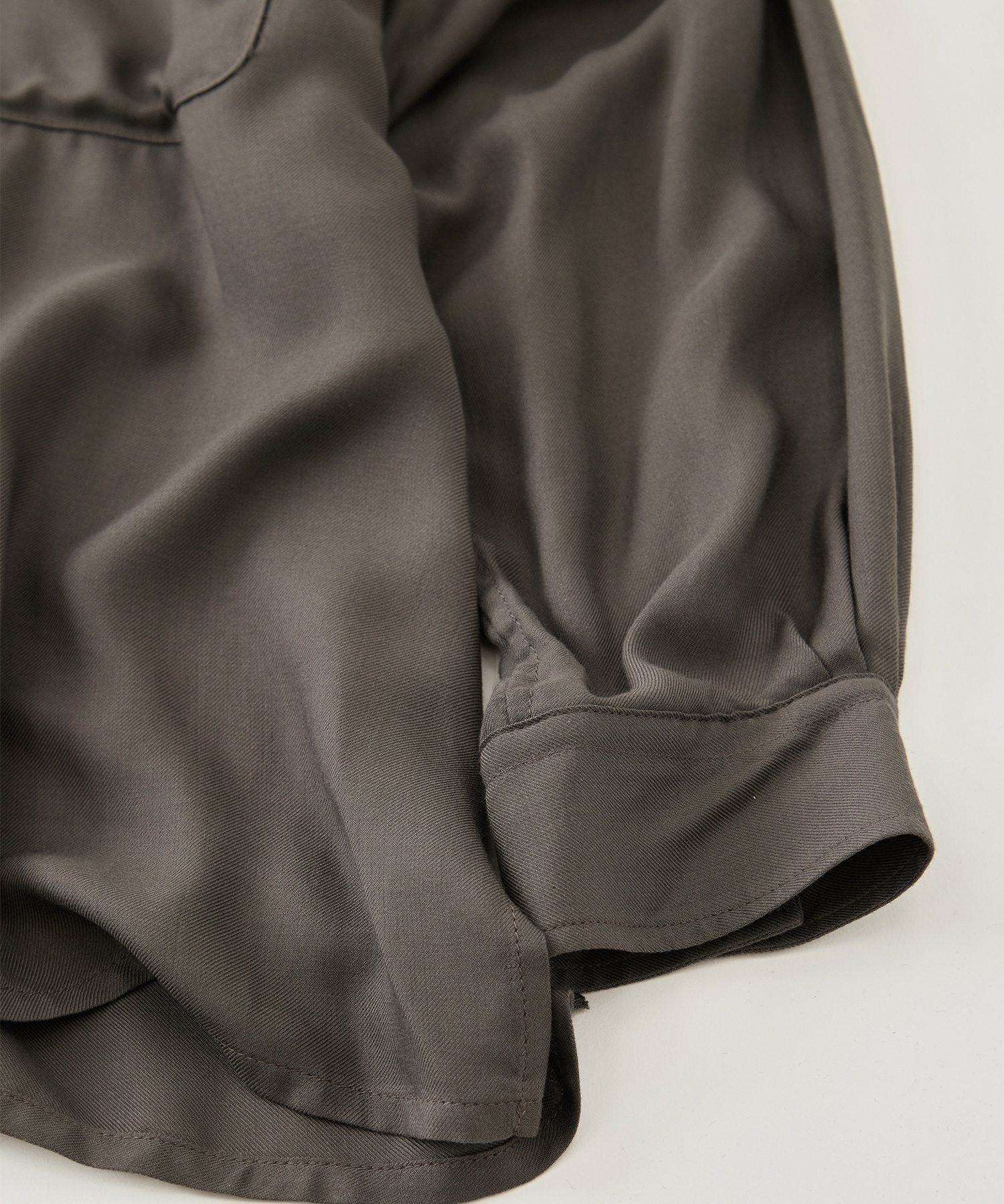 Modal Double Pocket Open Collar Shirt YOKE