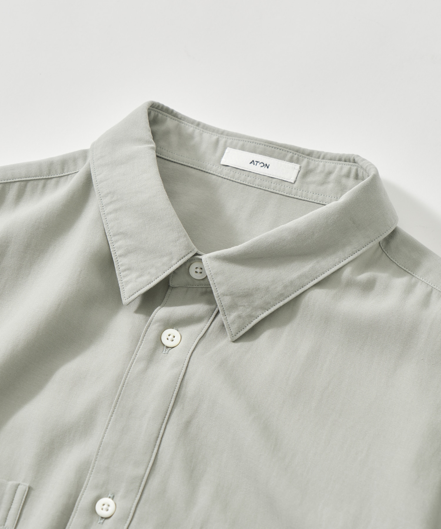 COTTON SILK VIERA LOOSE FIT HALF SLEEVE SHIRT ATON
