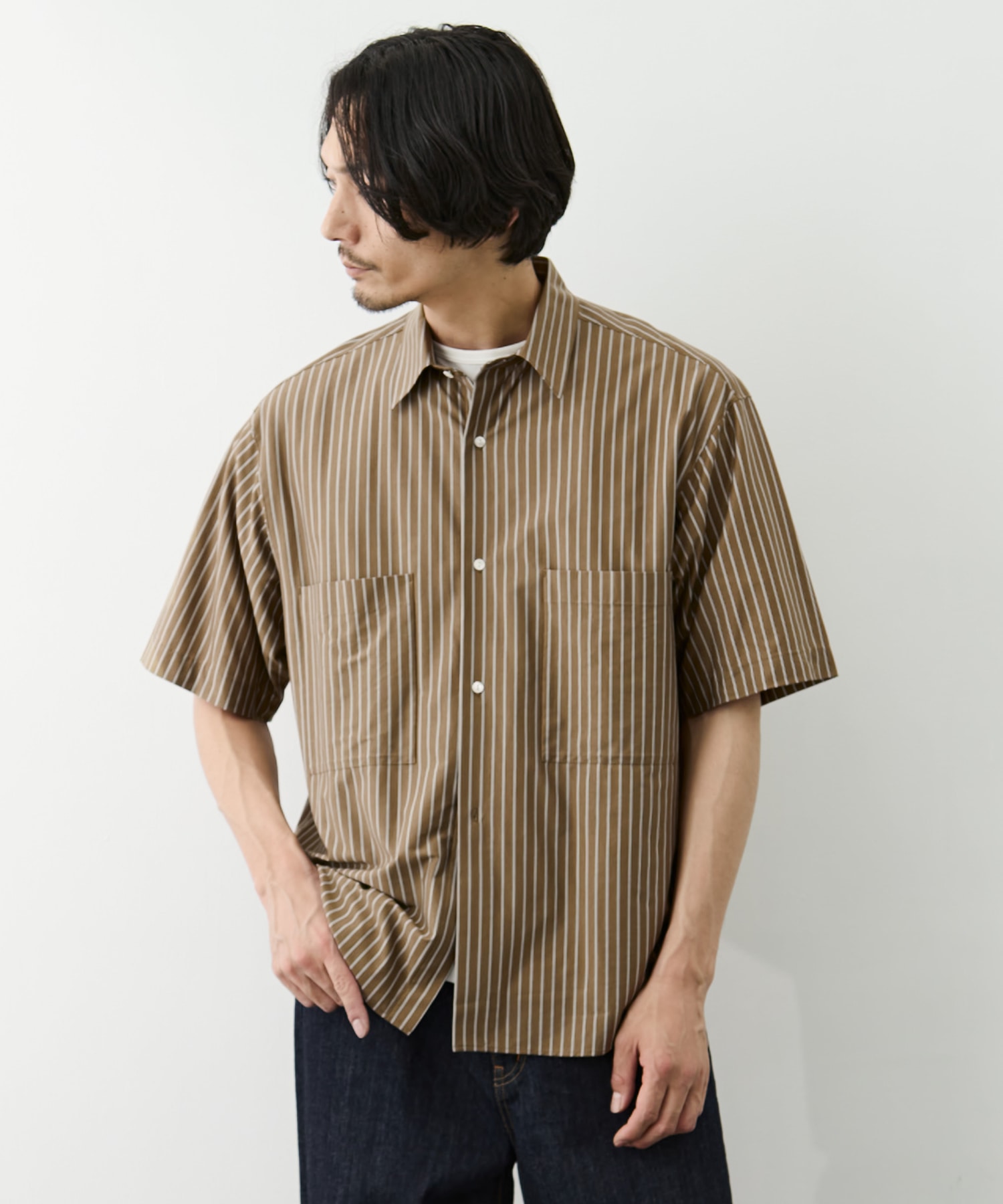 Double Pocket Half Sleeve Shirt GOOD PEOPLE GOOD STITCHING GOOD PRODUCT