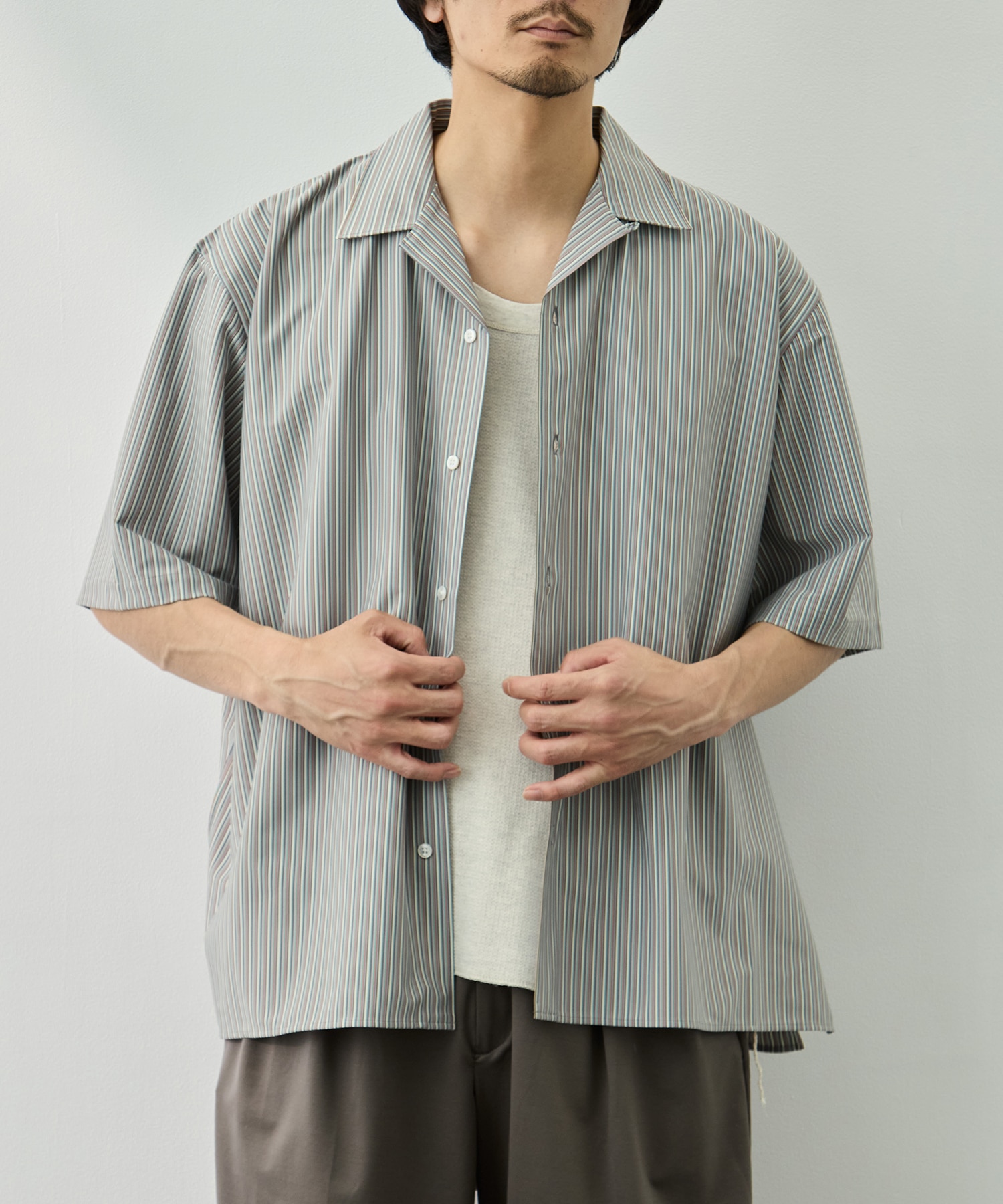 46G Stripe Ether Shirt KANEMASA PHIL.