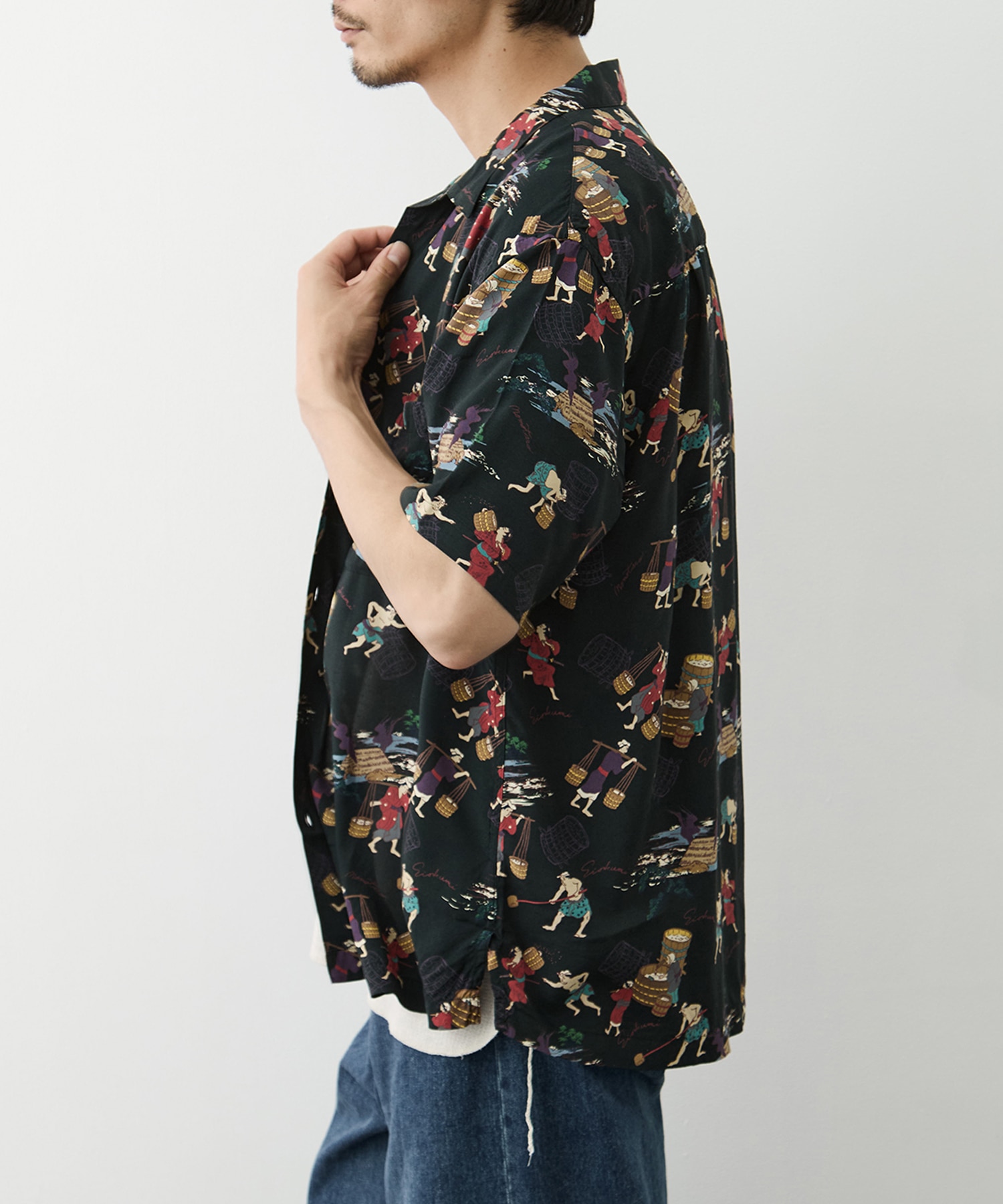RAYON S/S SHIRT MOMOTARO JEANS