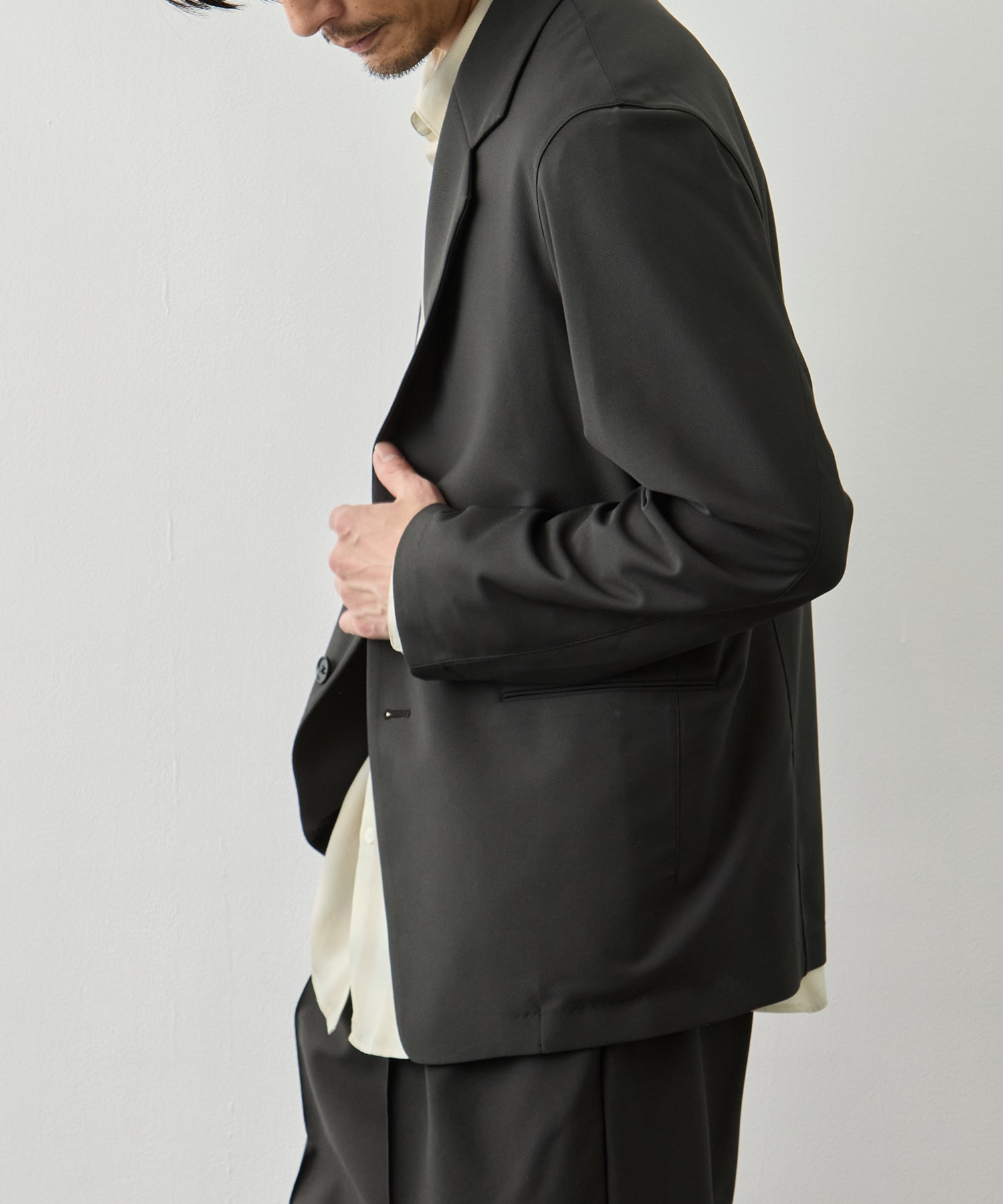 Single Breasted Easy Jacket GOOD PEOPLE GOOD STITCHING GOOD PRODUCT