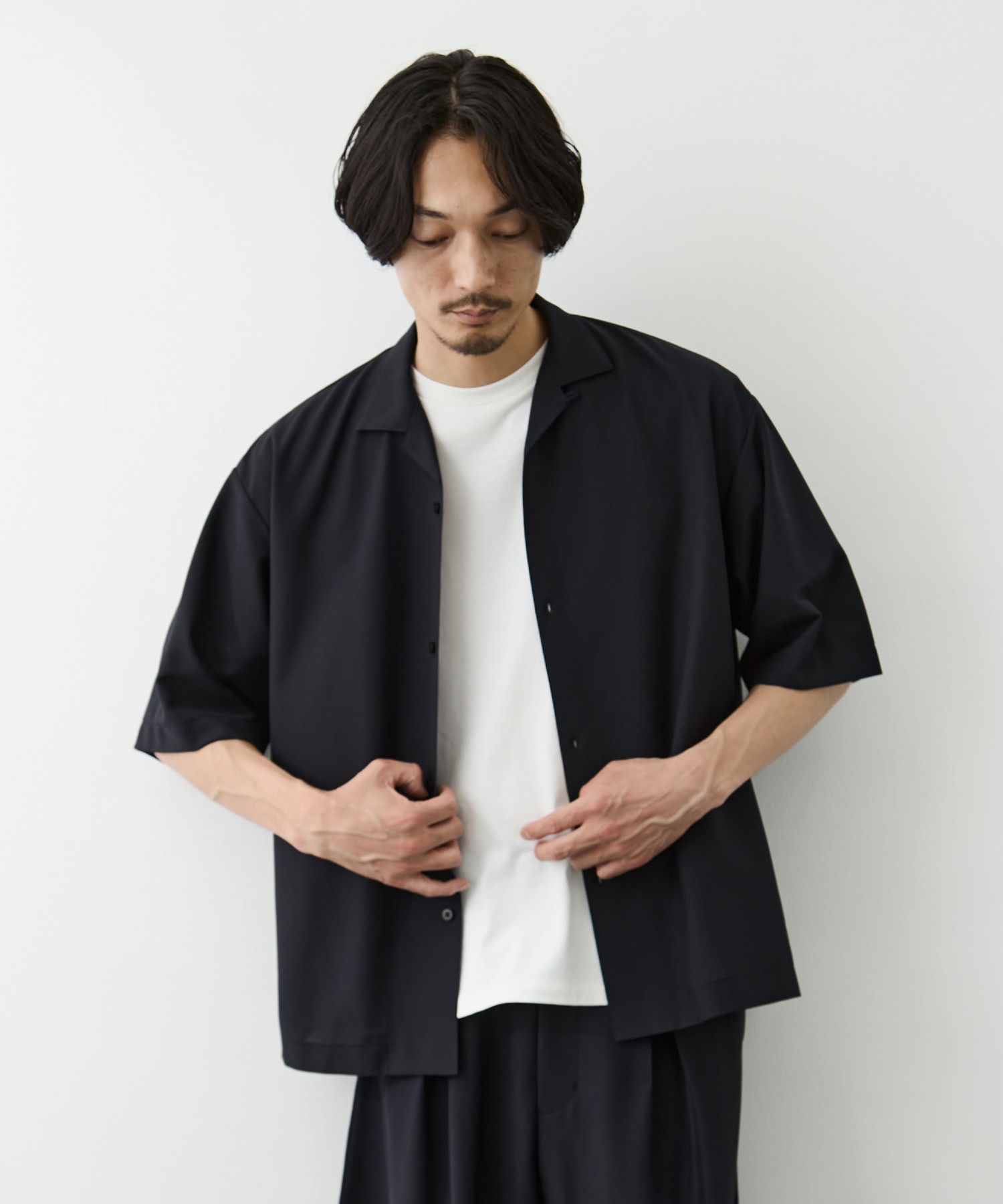 別注 Open Collor Half Sleeve Shirt GOOD PEOPLE GOOD STITCHING GOOD PRODUCT