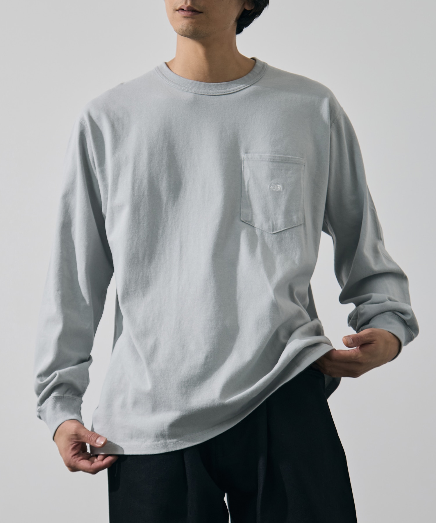 8oz Field Long Sleeve Pocket Tee THE NORTH FACE Purple Label