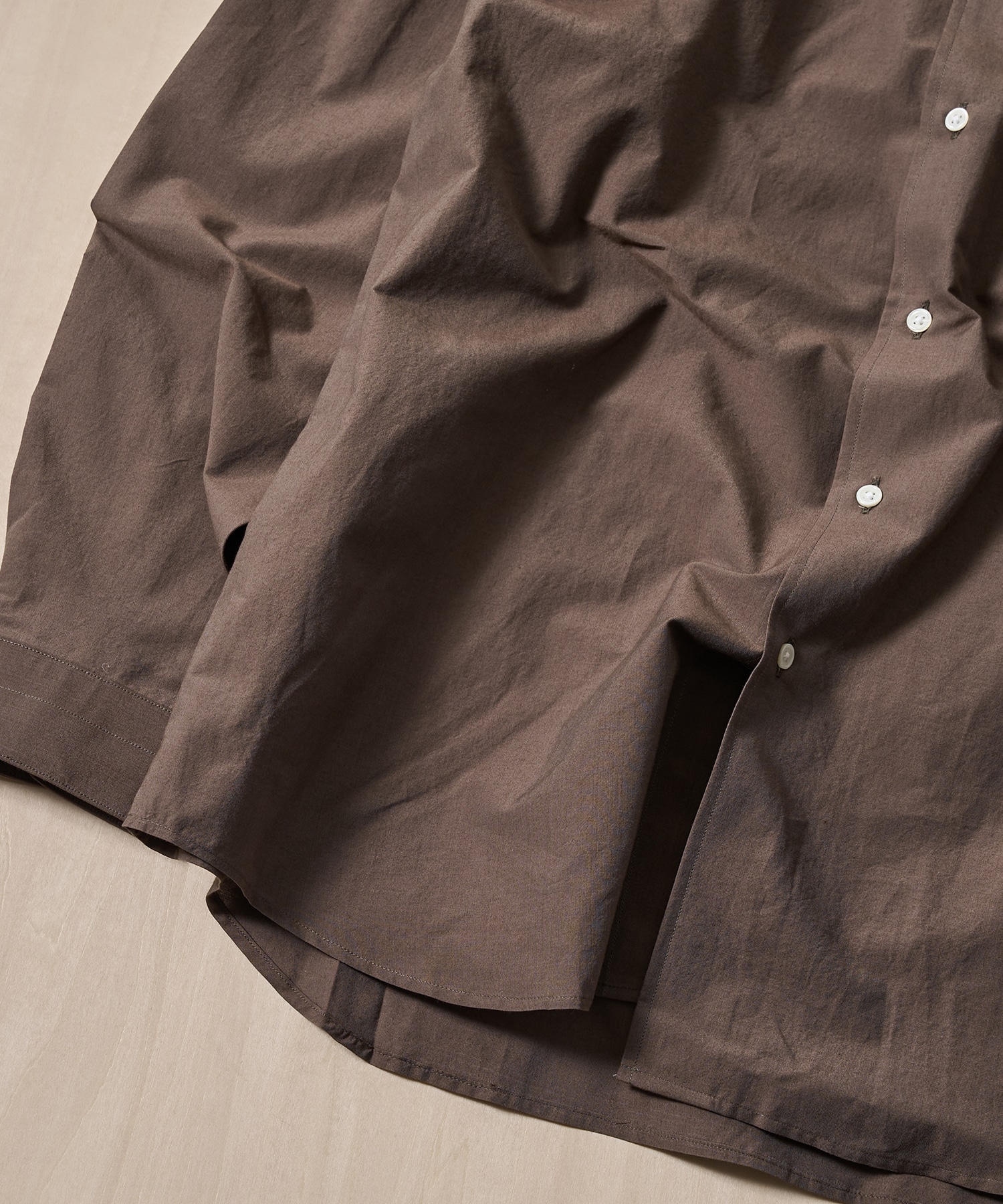 SILK COTTON STANDARD SHIRT FUJI