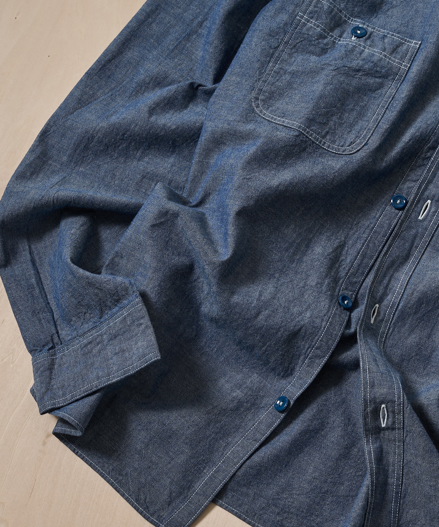 BLUE CHAMBRAY WORK SHIRT BUZZ RICKSON'S