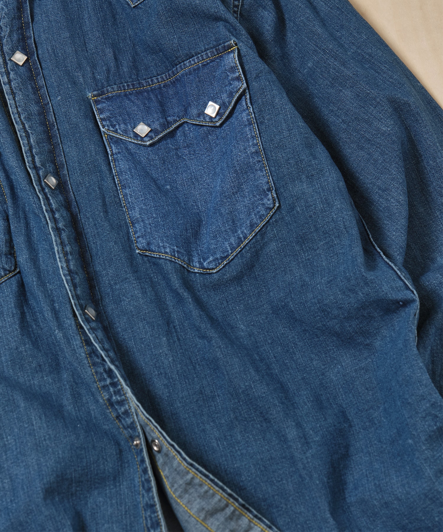 DENIM SHIRT H.WASH MASSES