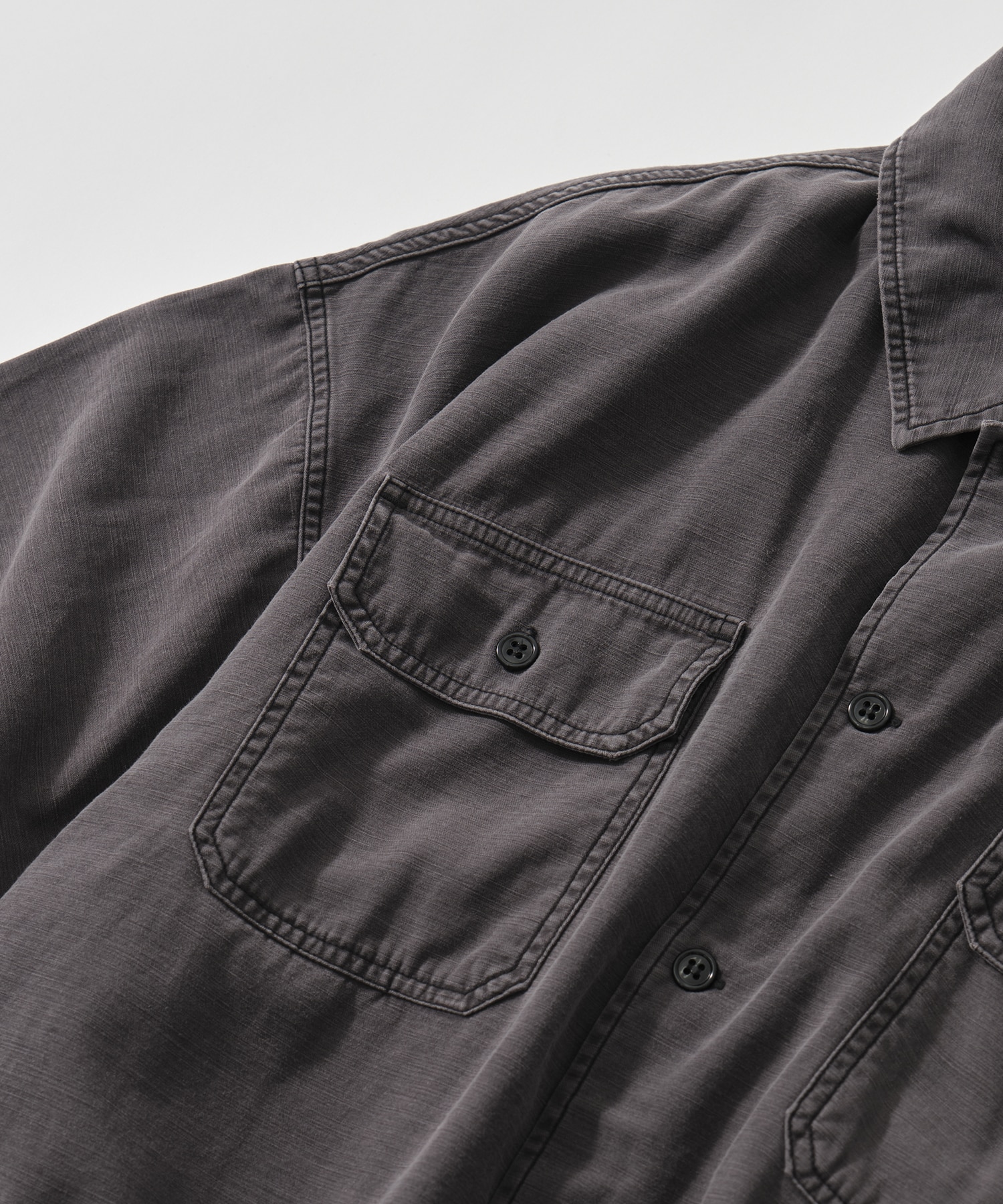 WIDE MILITARY S/S SHIRT(小花スタッズ) REMI RELIEF