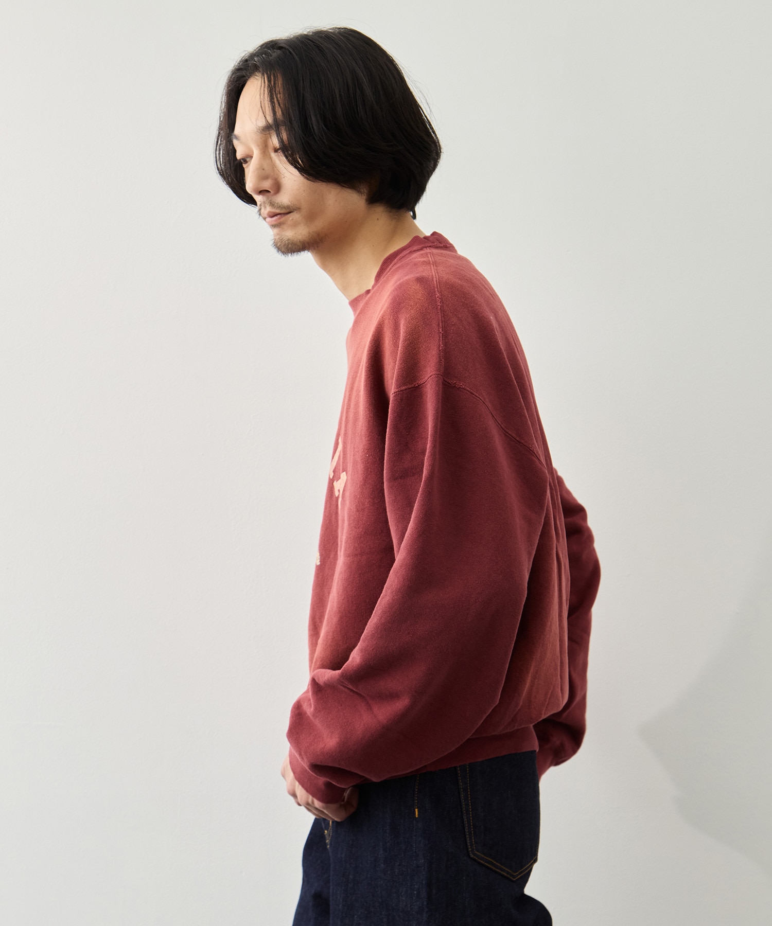 NEW SP加工3飛び裏毛クルー(VIRGINIA) REMI RELIEF