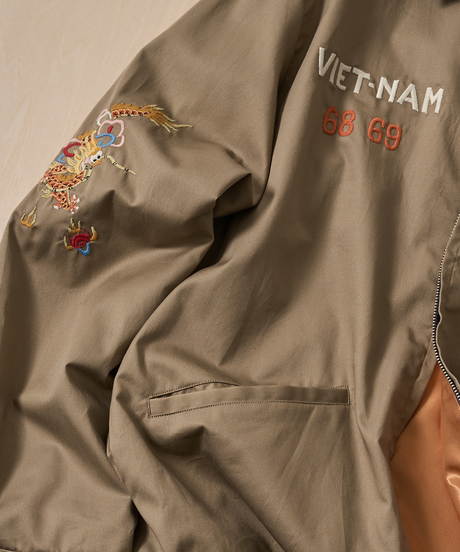 COTTON VIET-NAM JACKET DRAGON TAILOR TOYO
