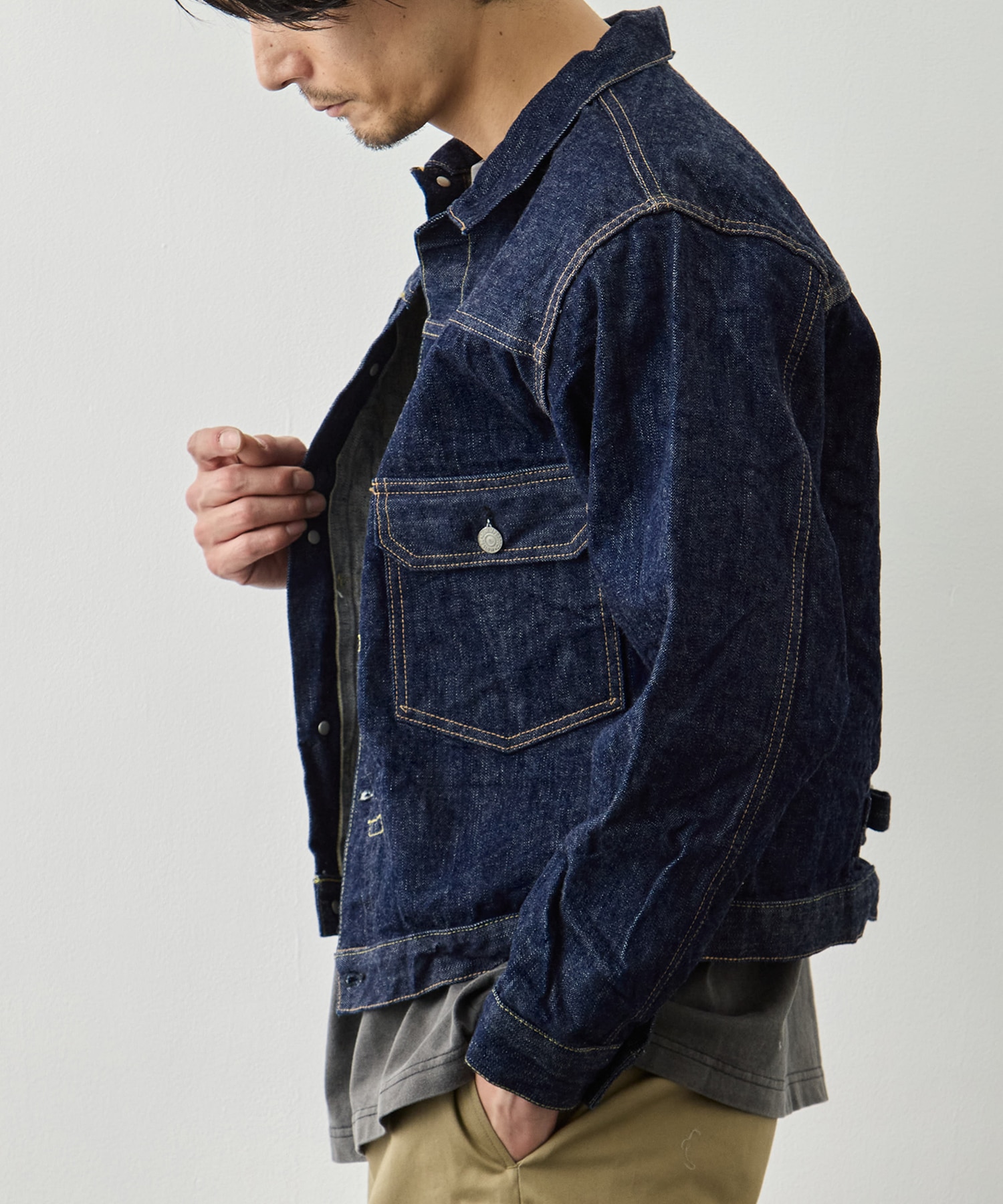 TYPE1 40S PLEATED FRONT BLOUSE orslow