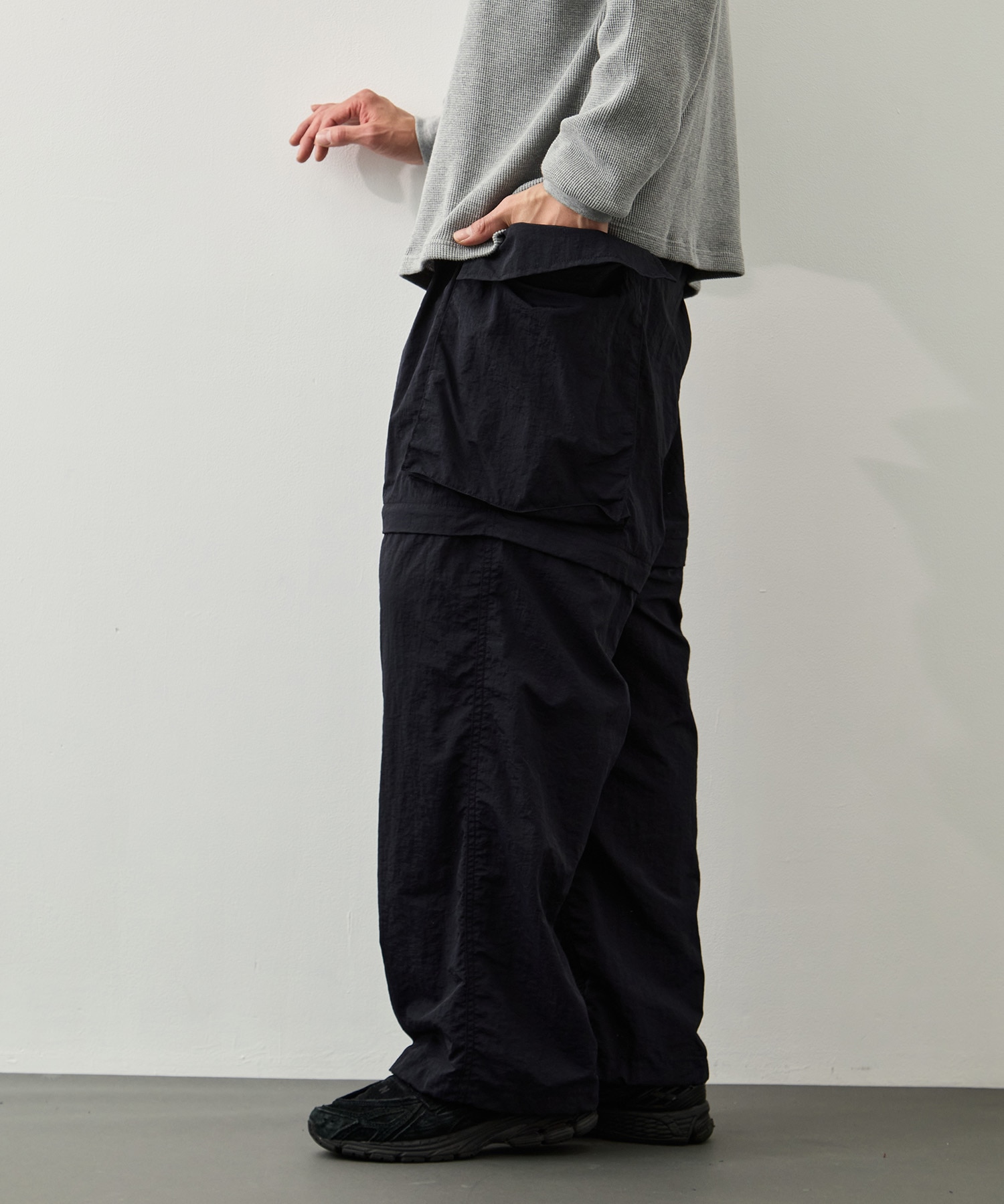 Nylon Taffeta Convertible Pants PHEENY