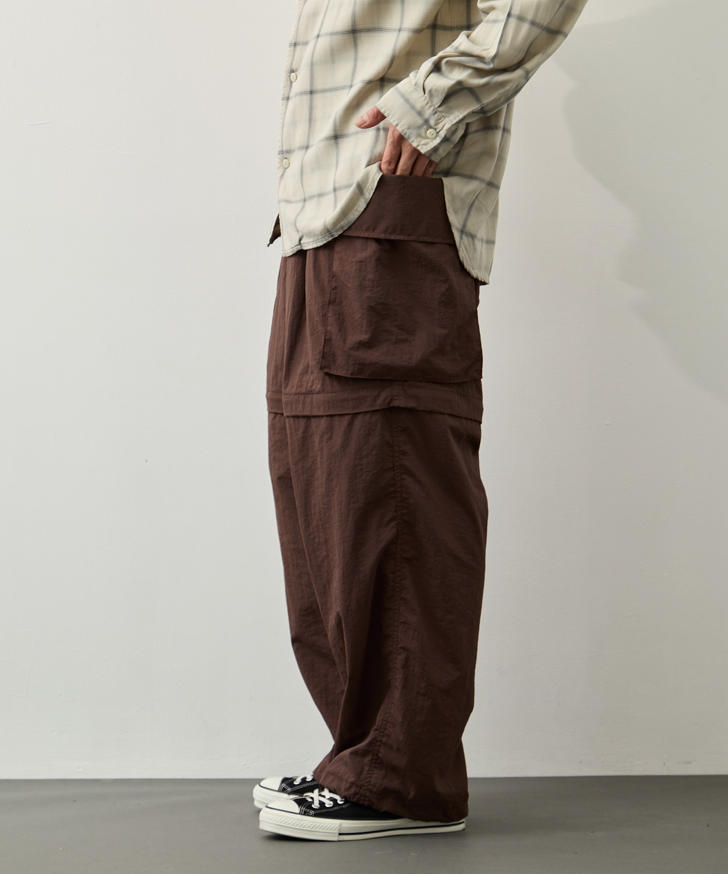 Nylon Taffeta Convertible Pants PHEENY