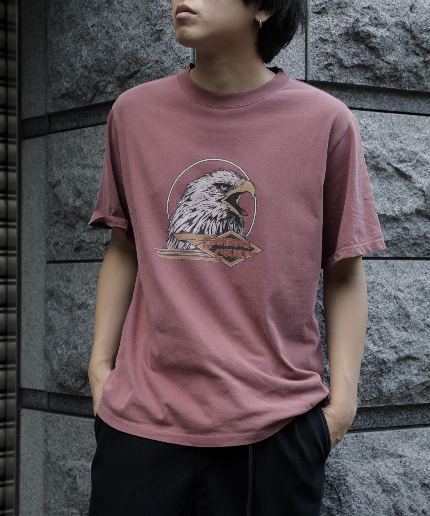 別注 HARD SP加工20/-天竺レギュラーT(DAVIDSON COUNTY) REMI RELIEF