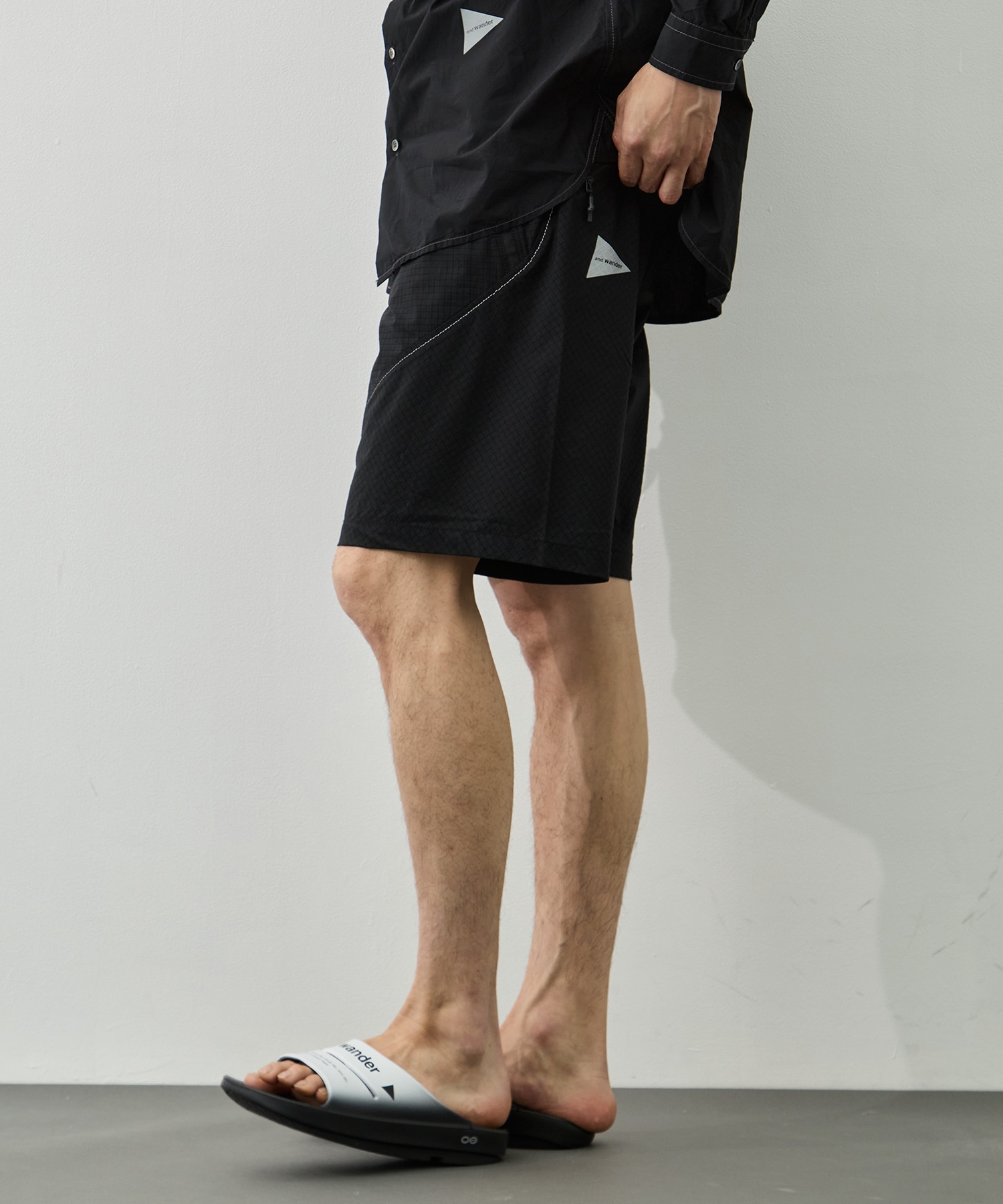 breath rip short pants and wander