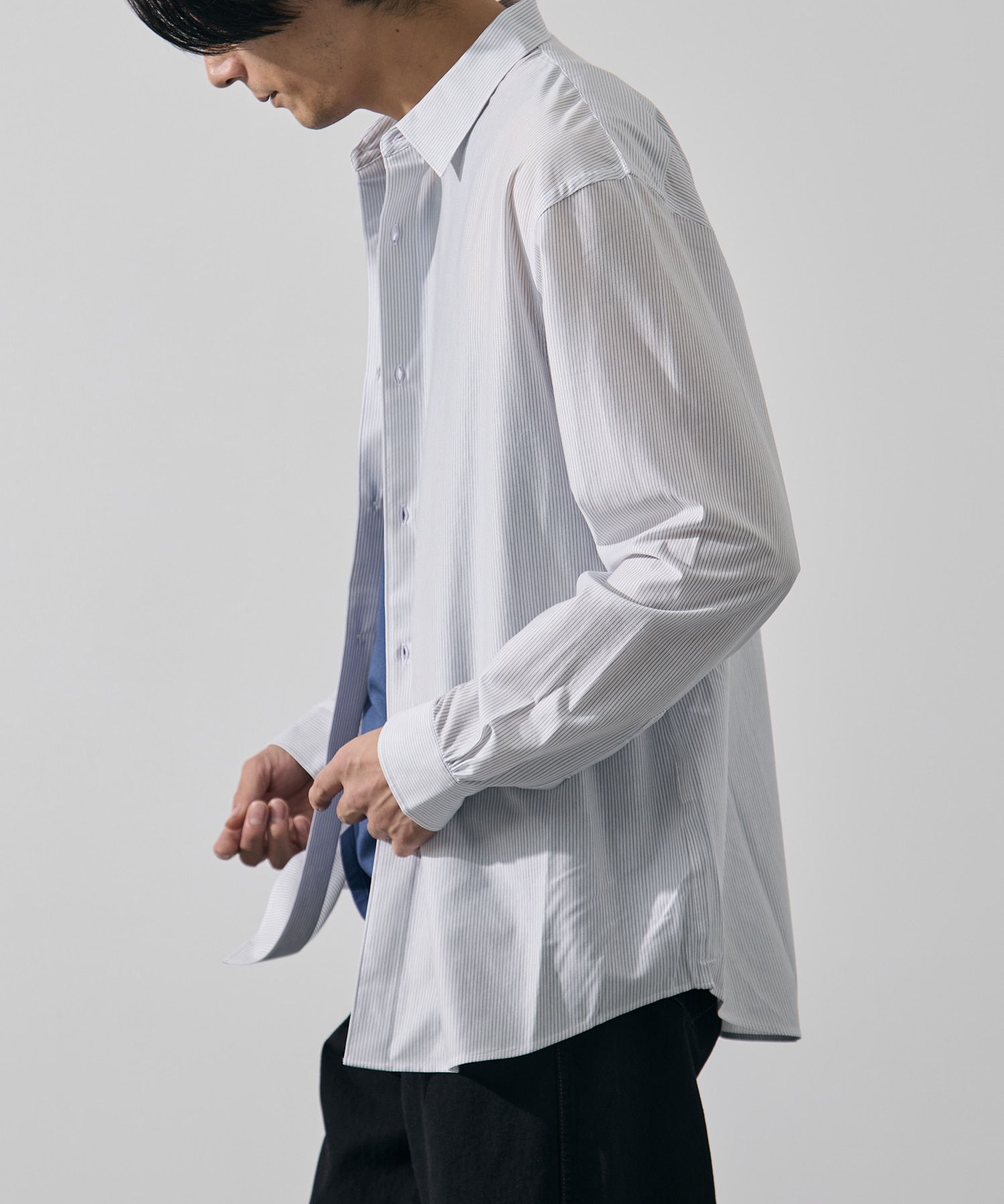 46G Stripe Modest Shirt KANEMASA PHIL.