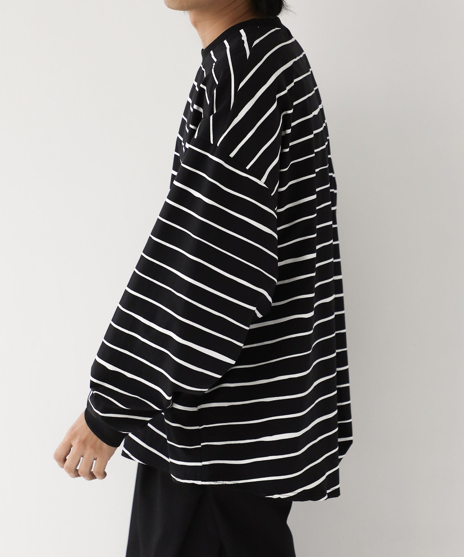 SUPER BIG LS TEE (NYLON STRIPE) S.F.C