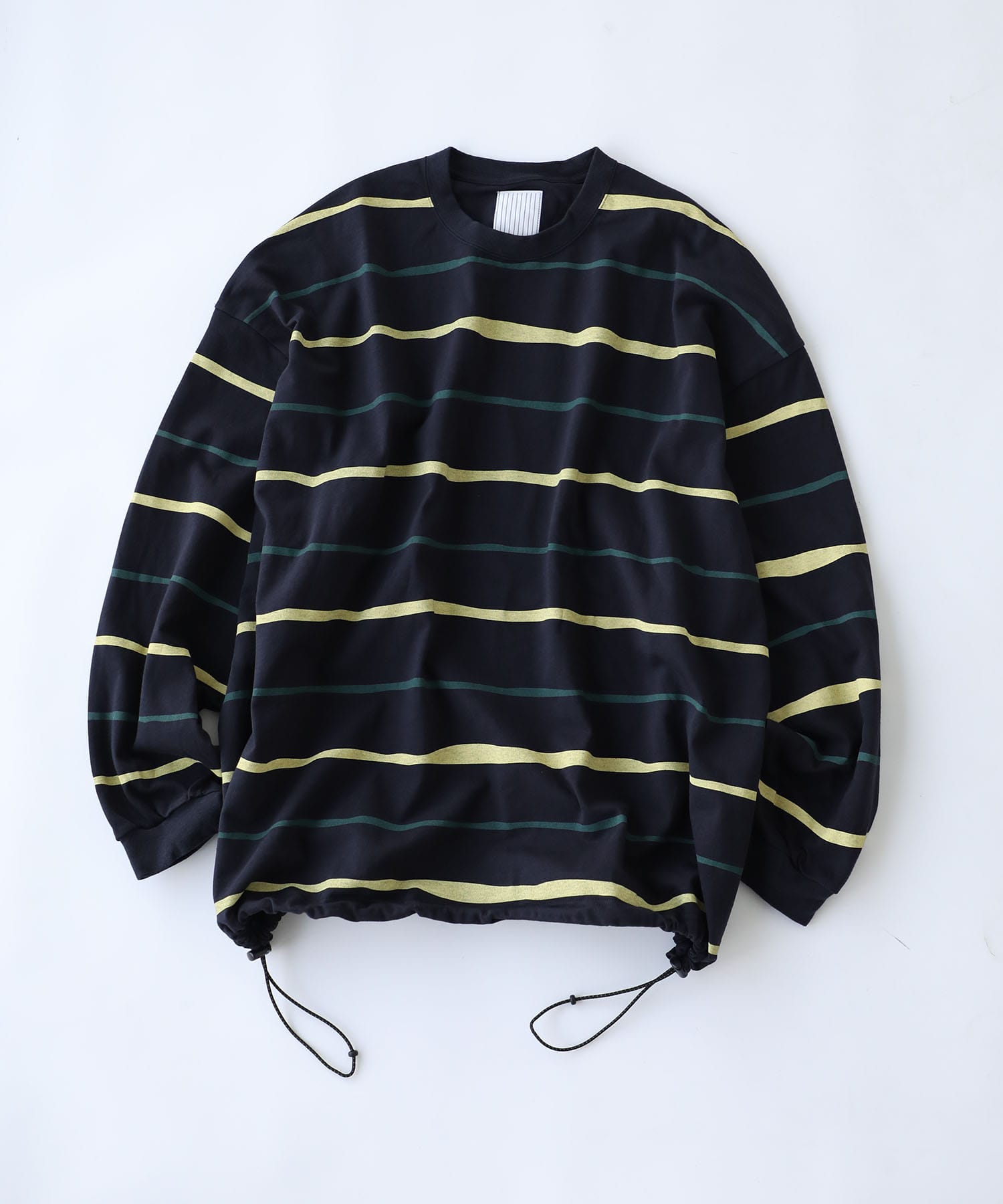 SUPER BIG STRIPE LS TEE (W/DRAWSTRINGS) S.F.C