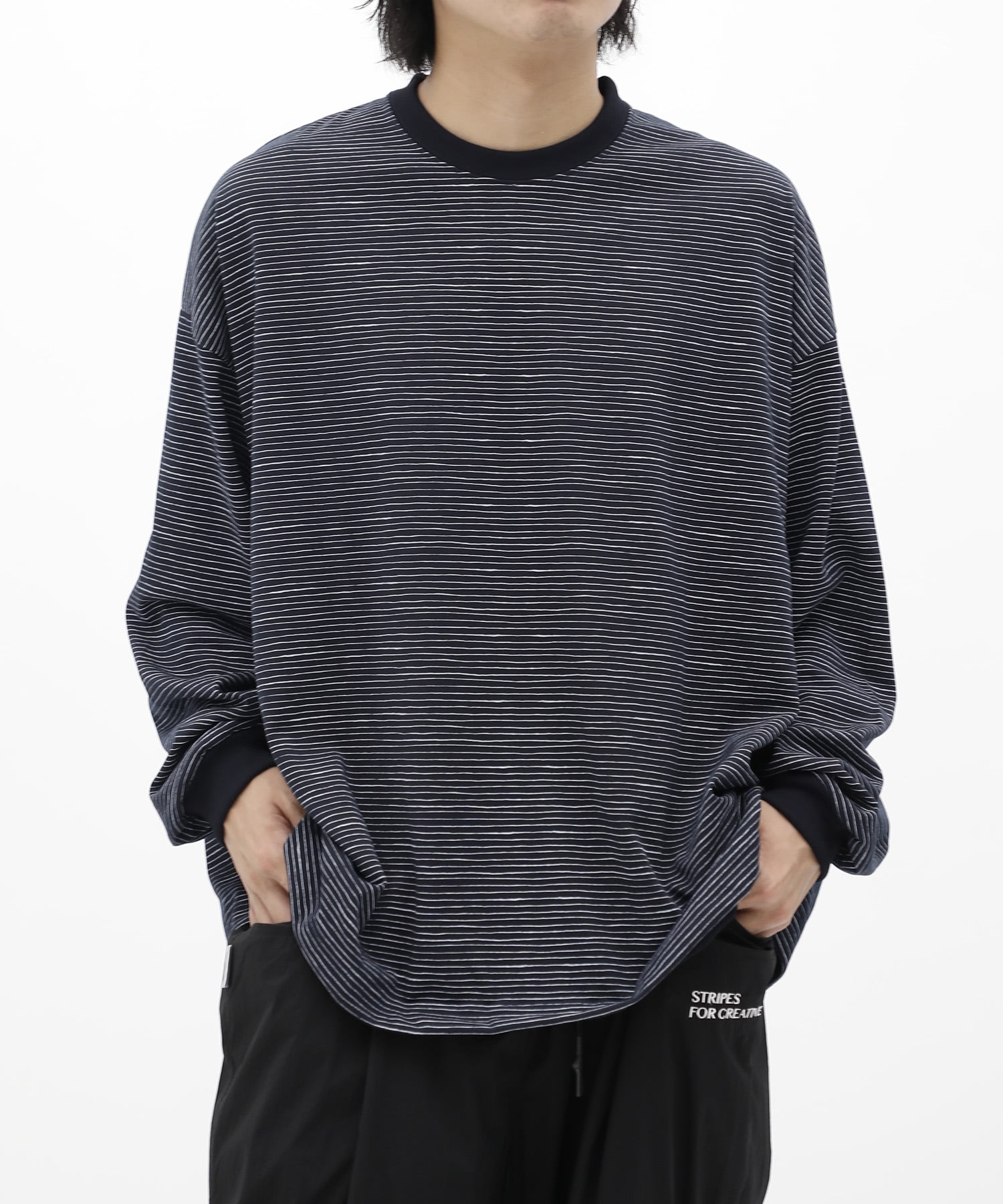 SUPER BIG LS TEE (SIDE STRIPE TECH) S.F.C