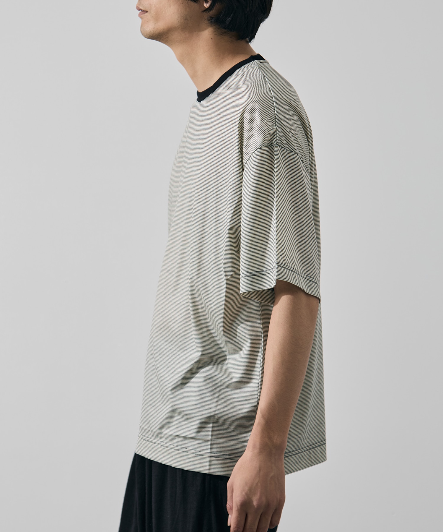 32G Wool Stripe SS Tee KANEMASA PHIL.