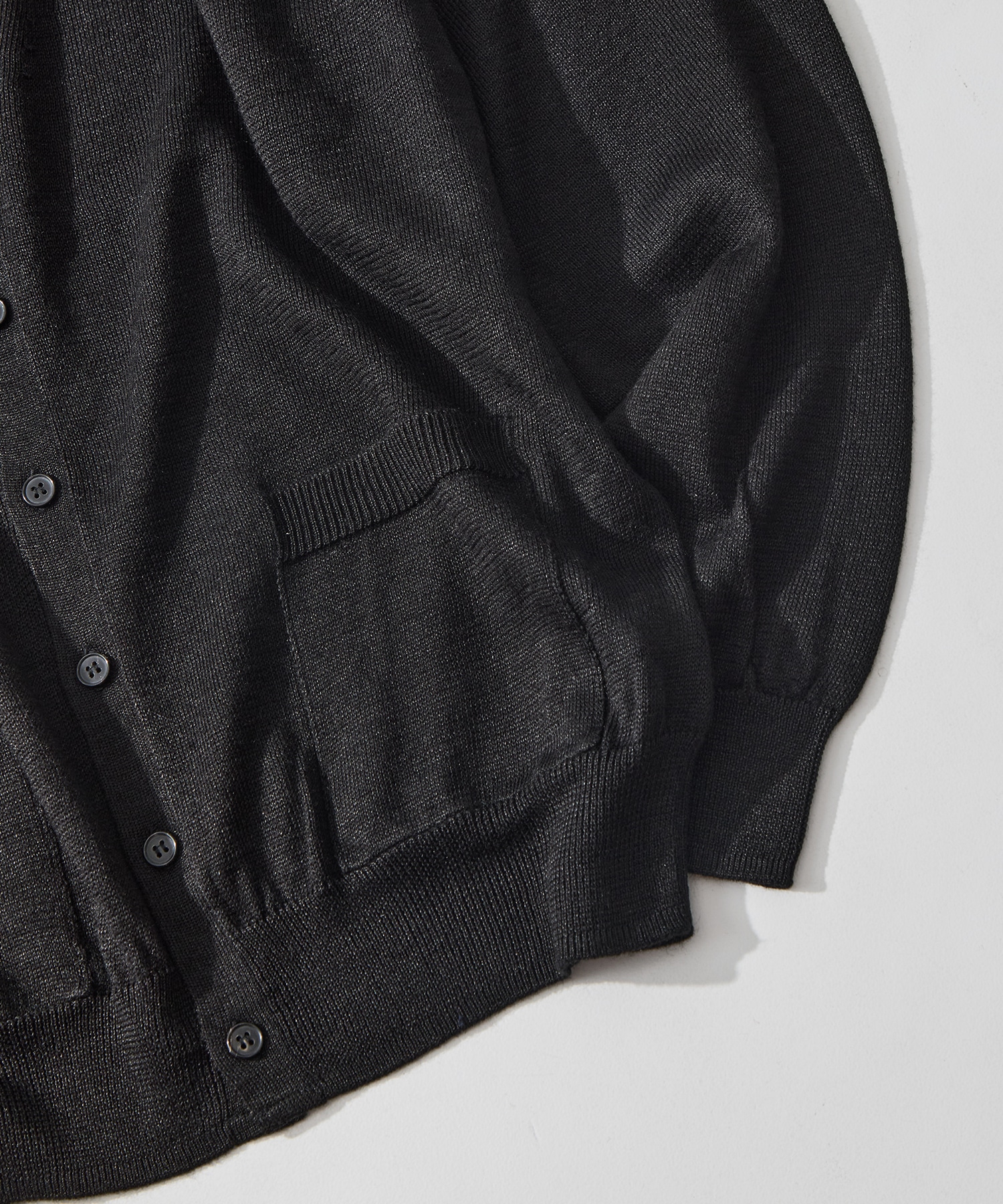 別注 RAMIE WOOL V NECK CARDIGAN BATONER