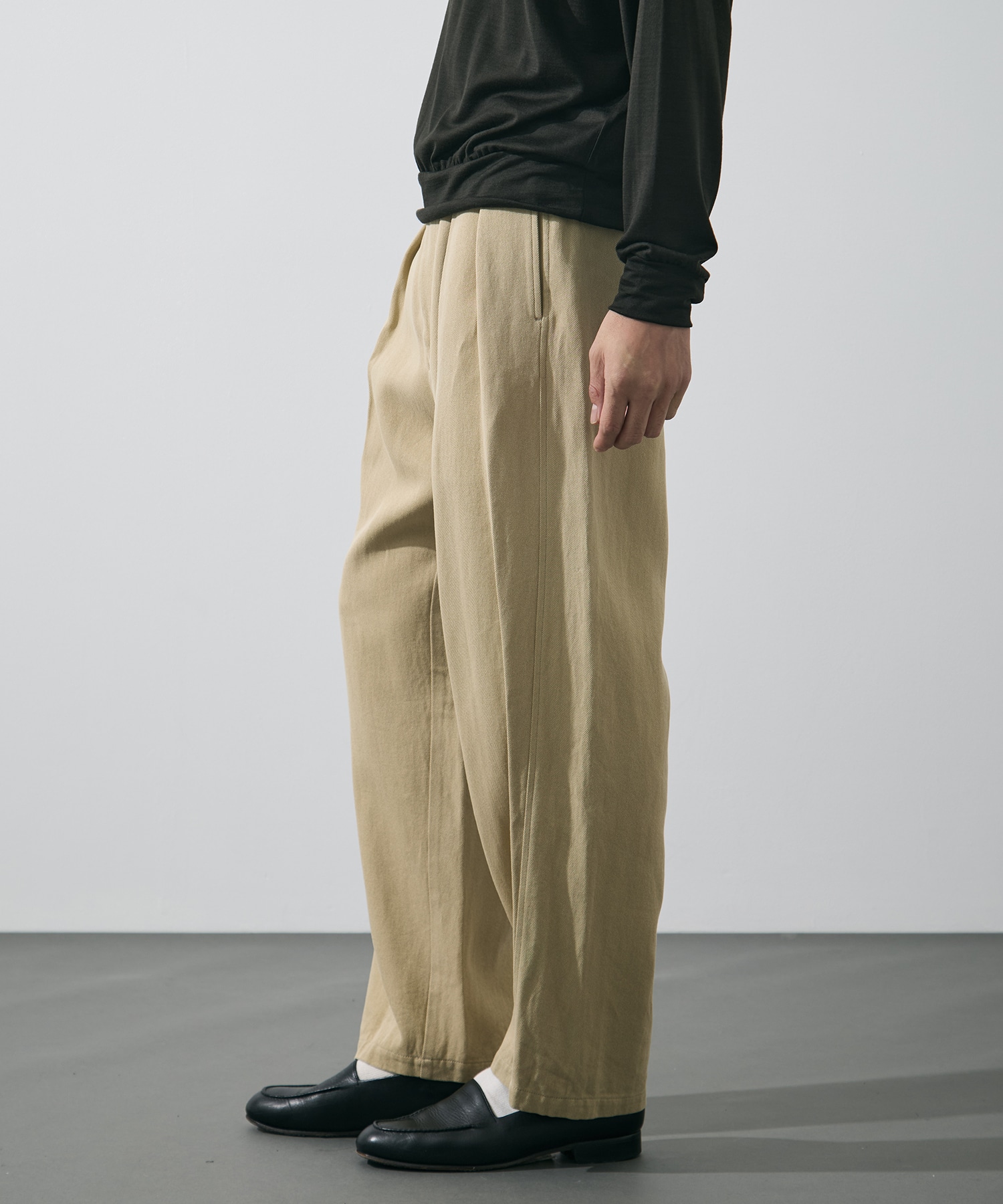 WASHI PAPER TWILL TROUSERS YLEVE