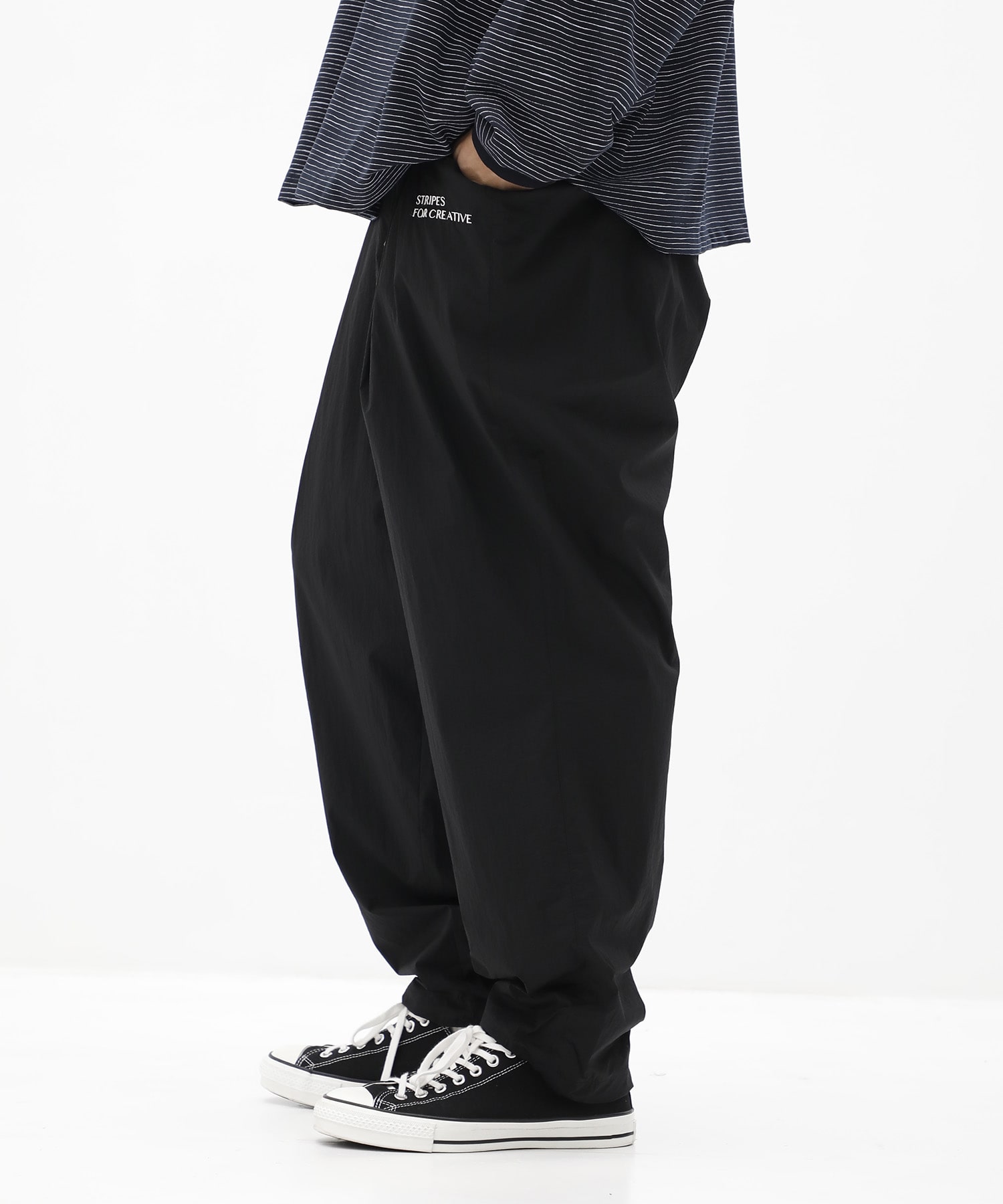 WIDE TAPERED EASY PANTS (NYLON) S.F.C