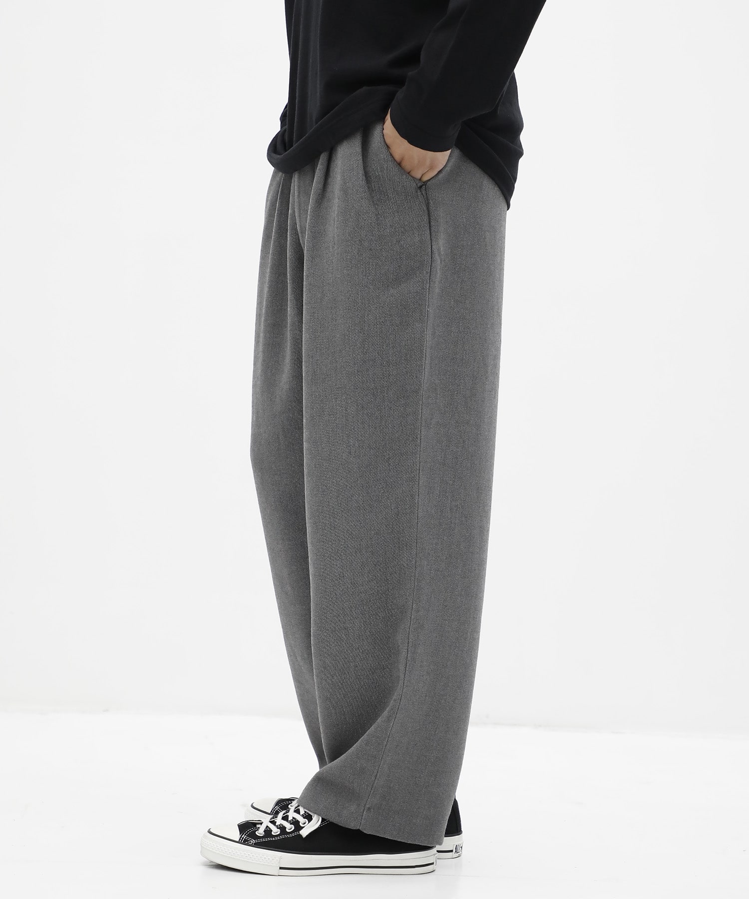 wide tapered slacks concause