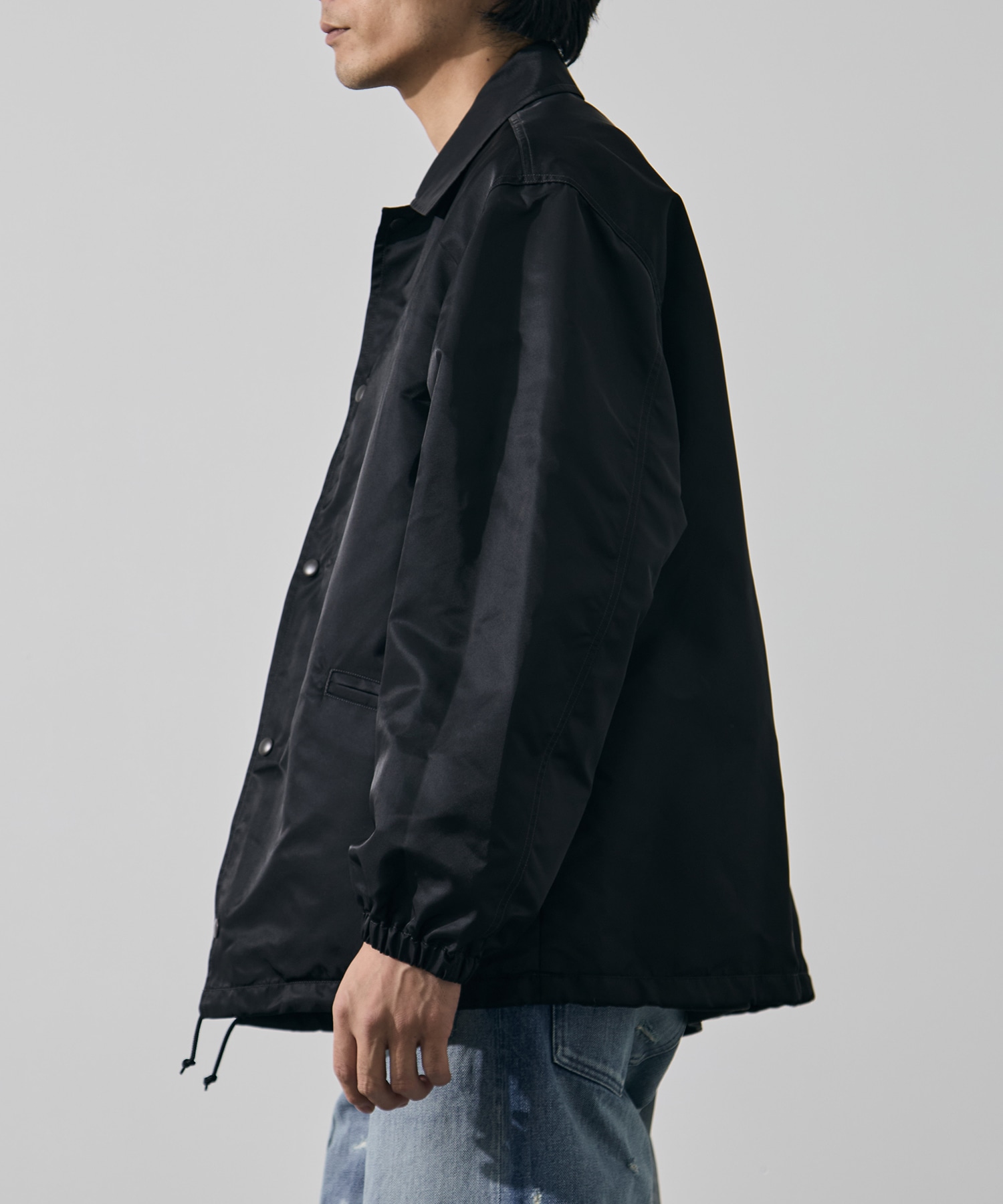 Washed Nylon Coach Jacket FW blurhmsROOTSTOCK