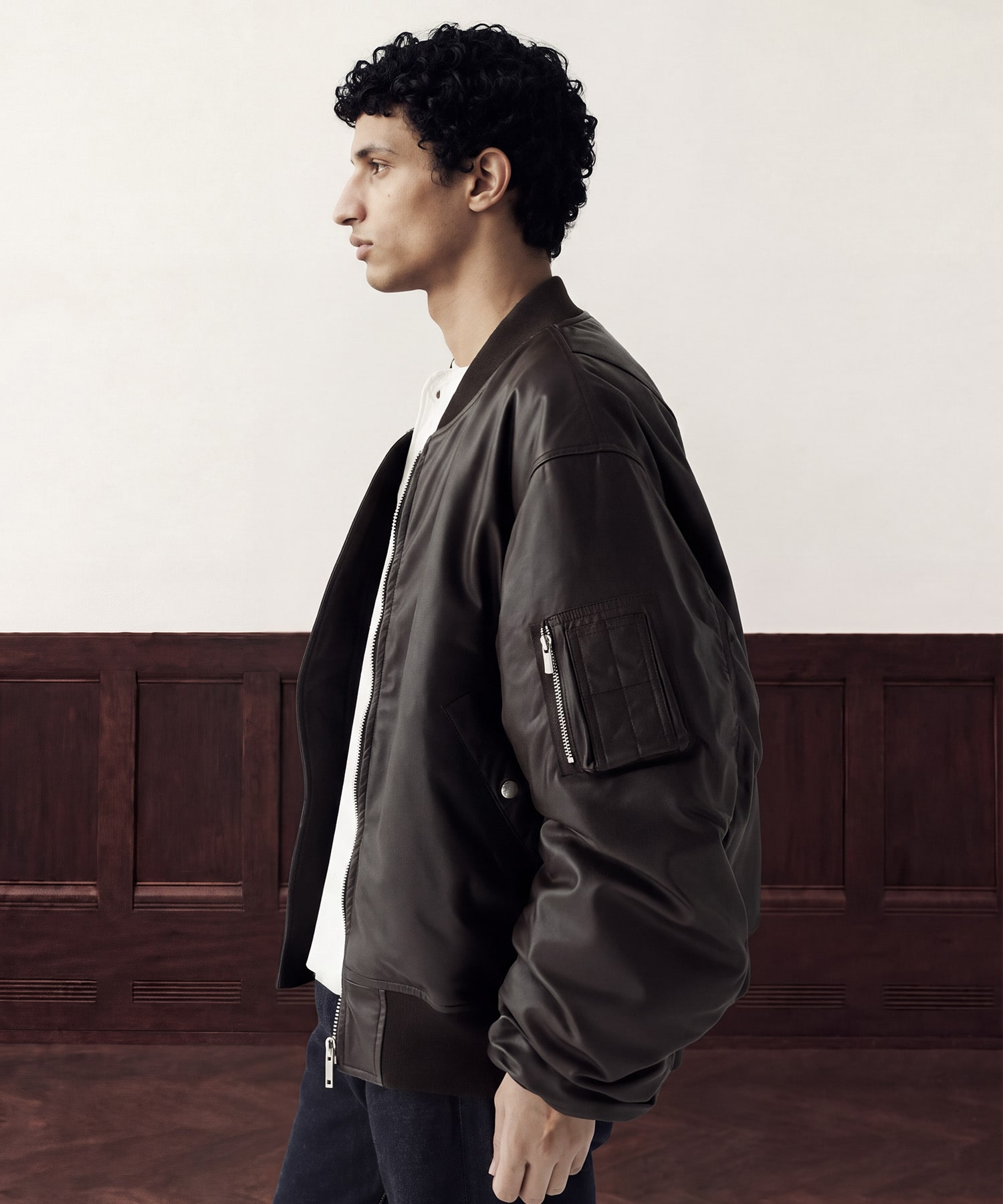 別注 MA-1 LEATHER BLOUSON -Sheep Leather- SEVEN BY SEVEN