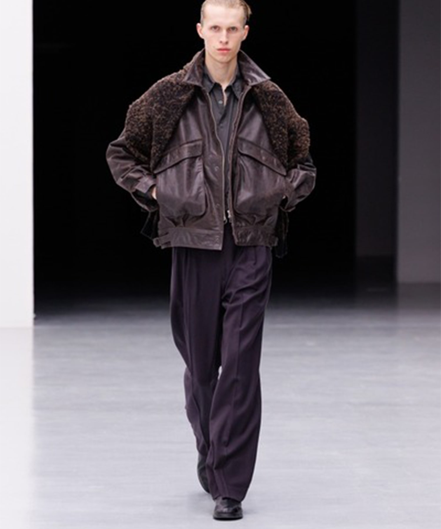 Leather Flight Jacket YOKE