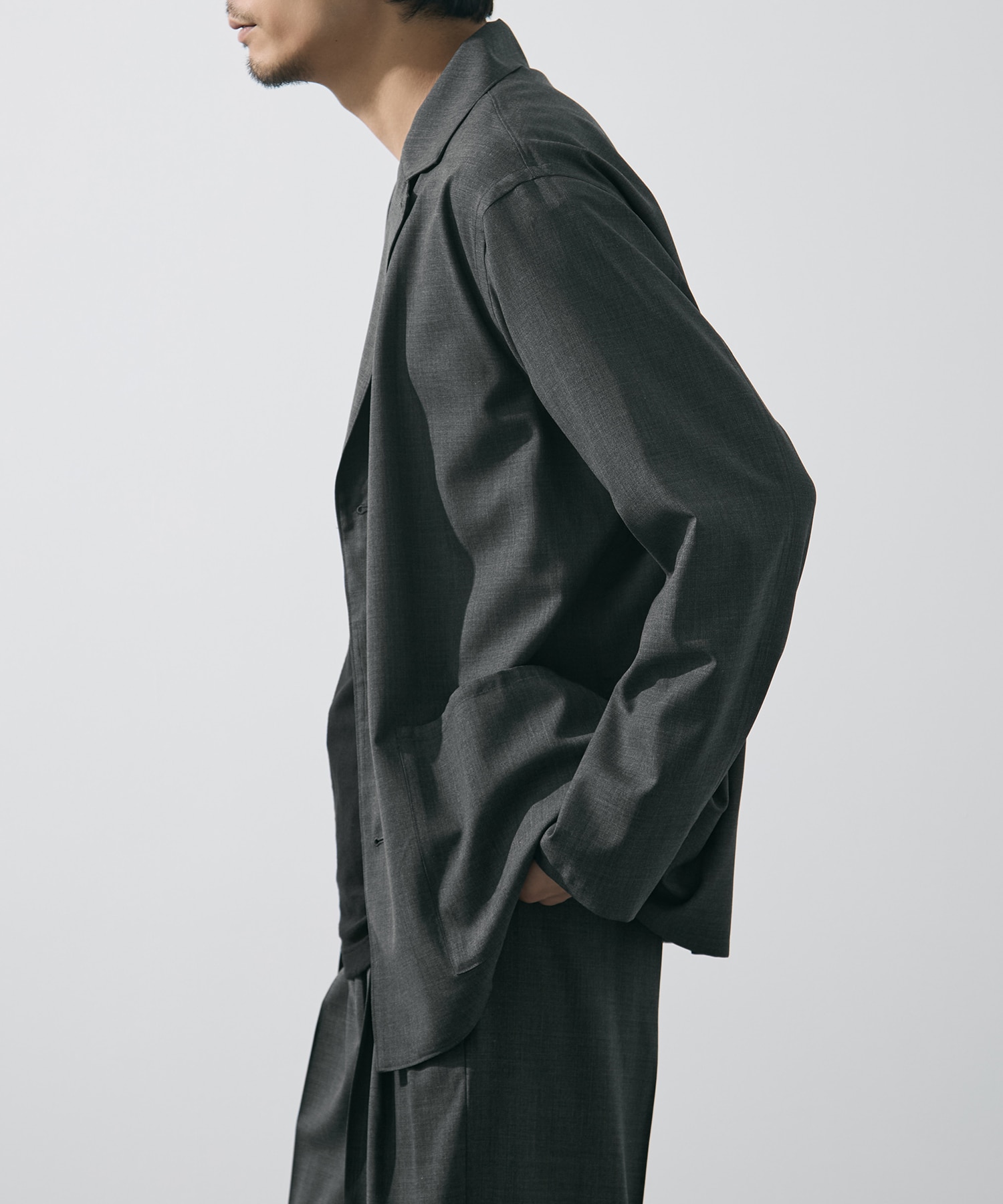 SUPER140s WOOL TROPICAL WORK JACKET YLEVE