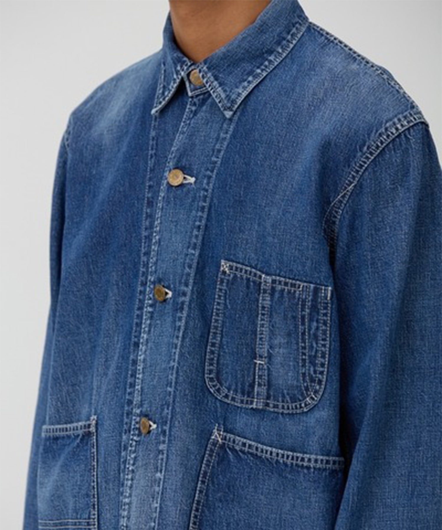 9.5oz ネップDENIMカバーオール REMI RELIEF