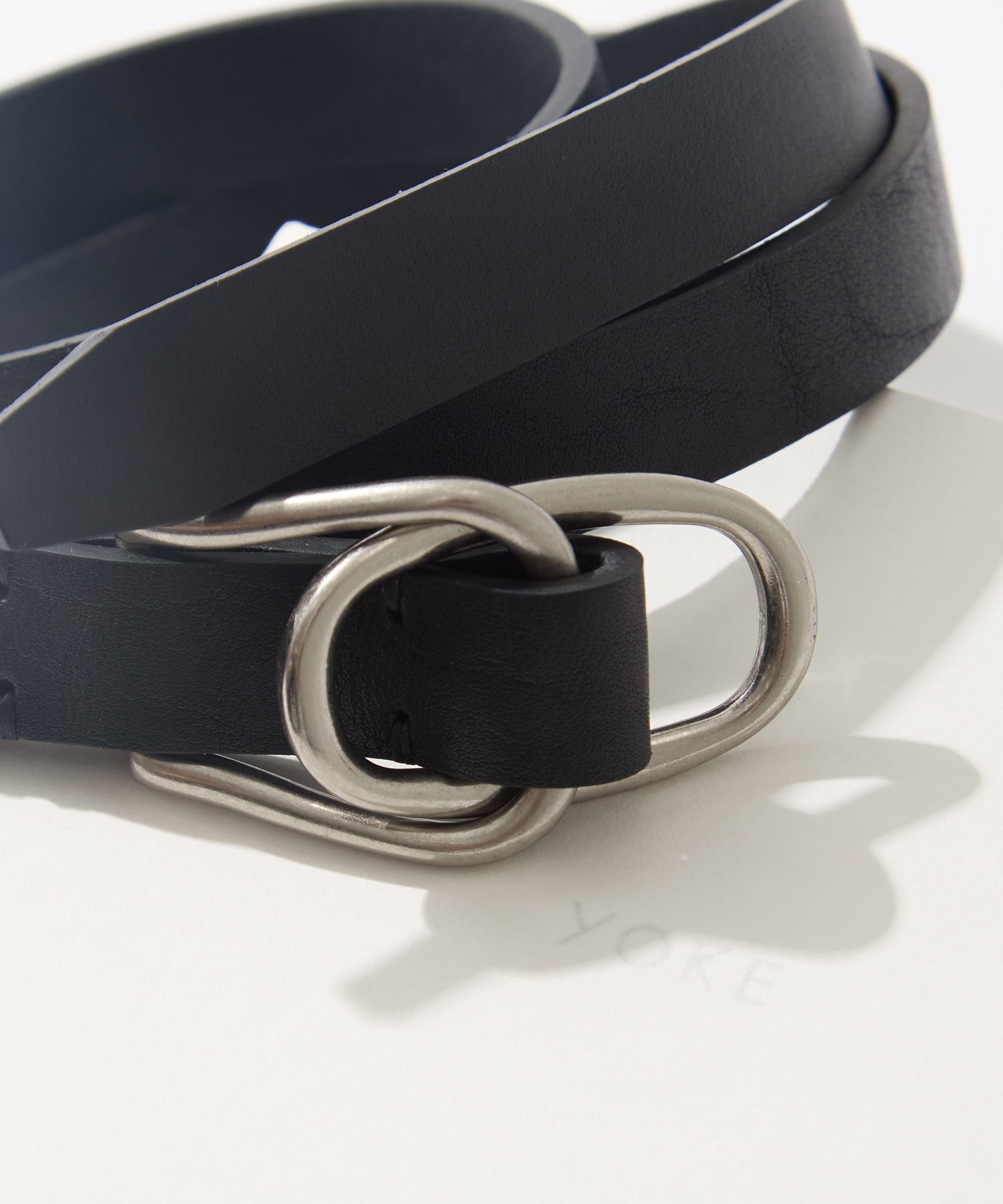 Double Buckel Leather Belt YOKE