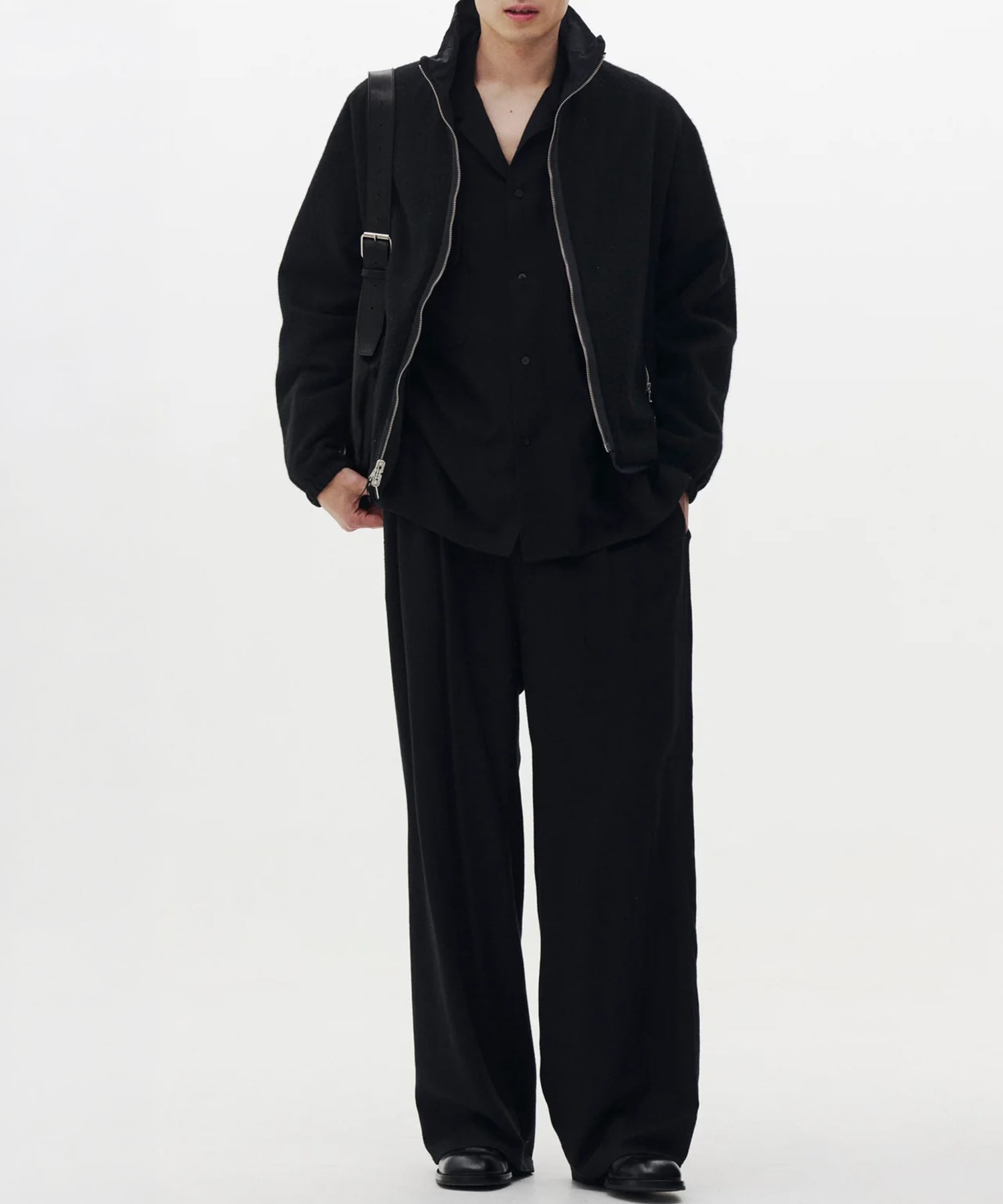 Wool Cashmere Fleece Reversible Blouson YOKE