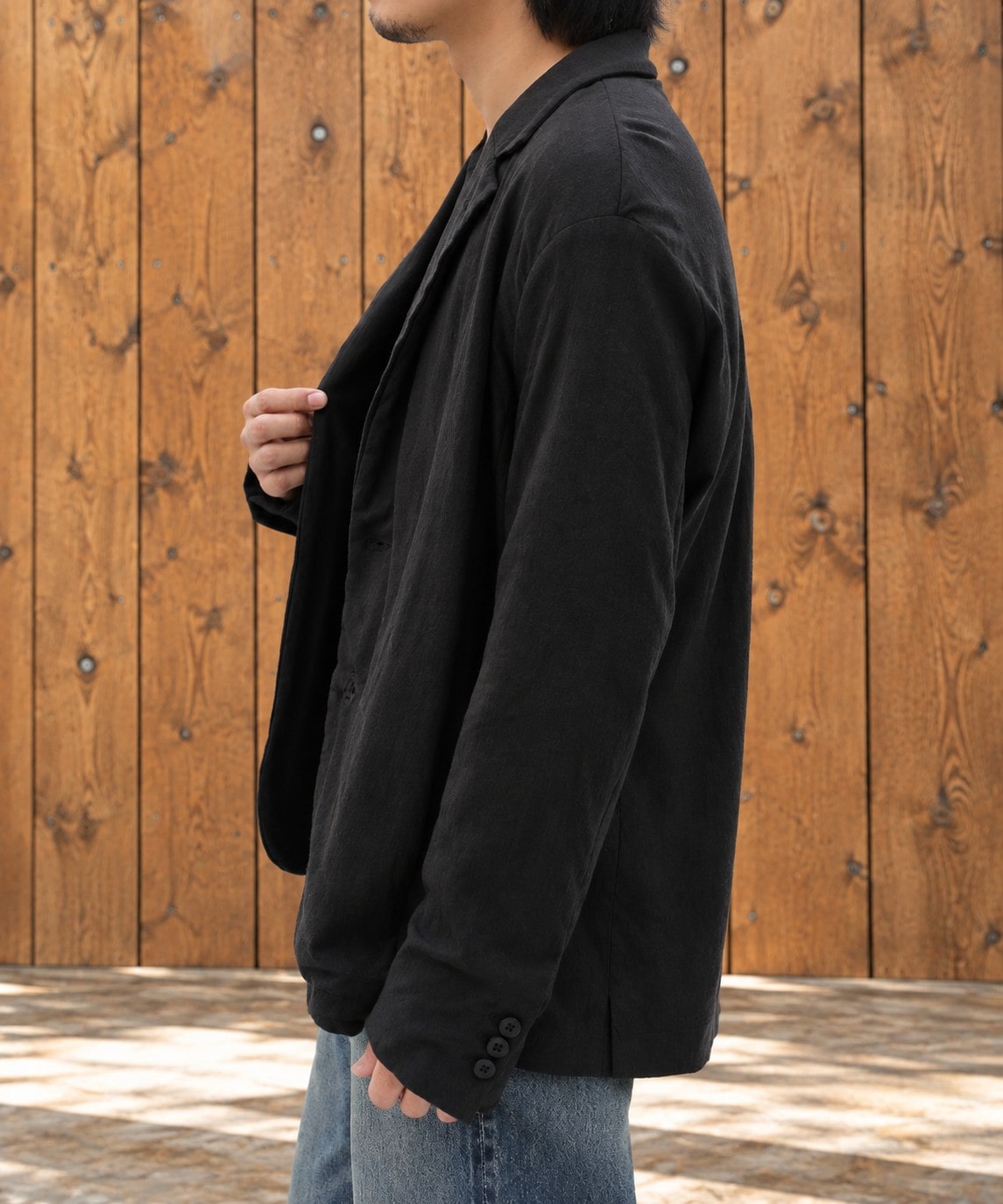 別注 36G Wool Fulling Stripe 2B Jacket KANEMASA PHIL.