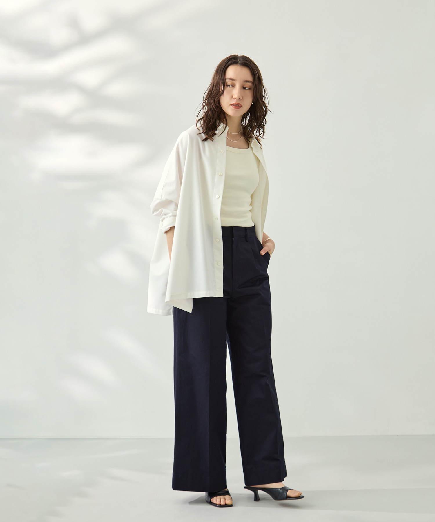 スーピマブレンドrelaxシャツ KEY TIMEZ