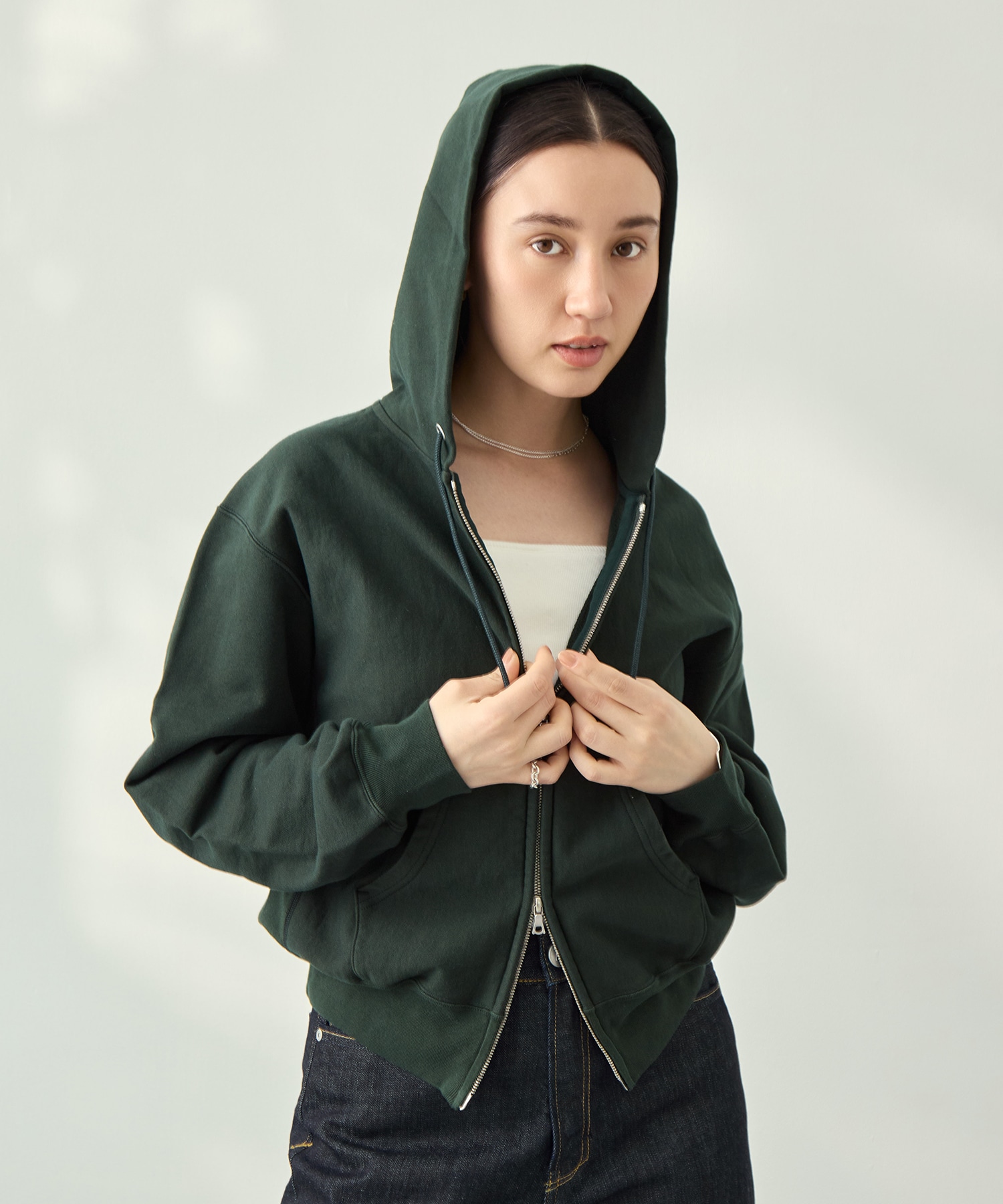 Thin-Sweat Hoodie Zip blurhmsROOTSTOCK