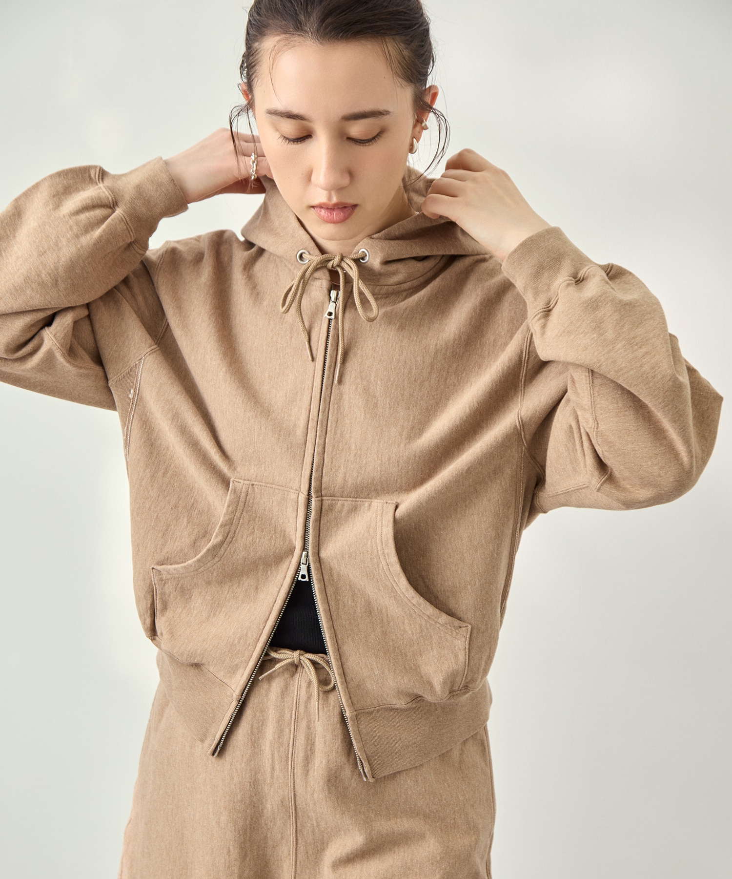 Thin-Sweat Hoodie Zip blurhmsROOTSTOCK