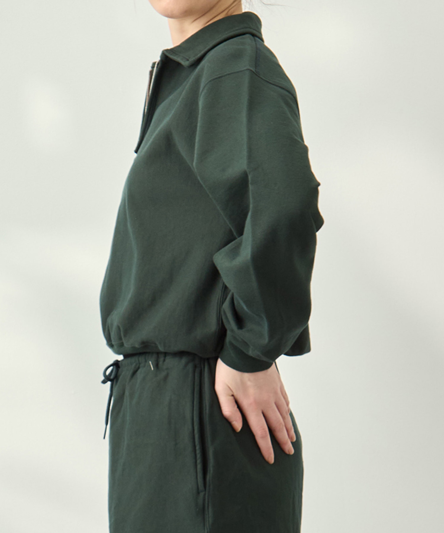 Thin-Sweat Harf-Zip P/O blurhmsROOTSTOCK