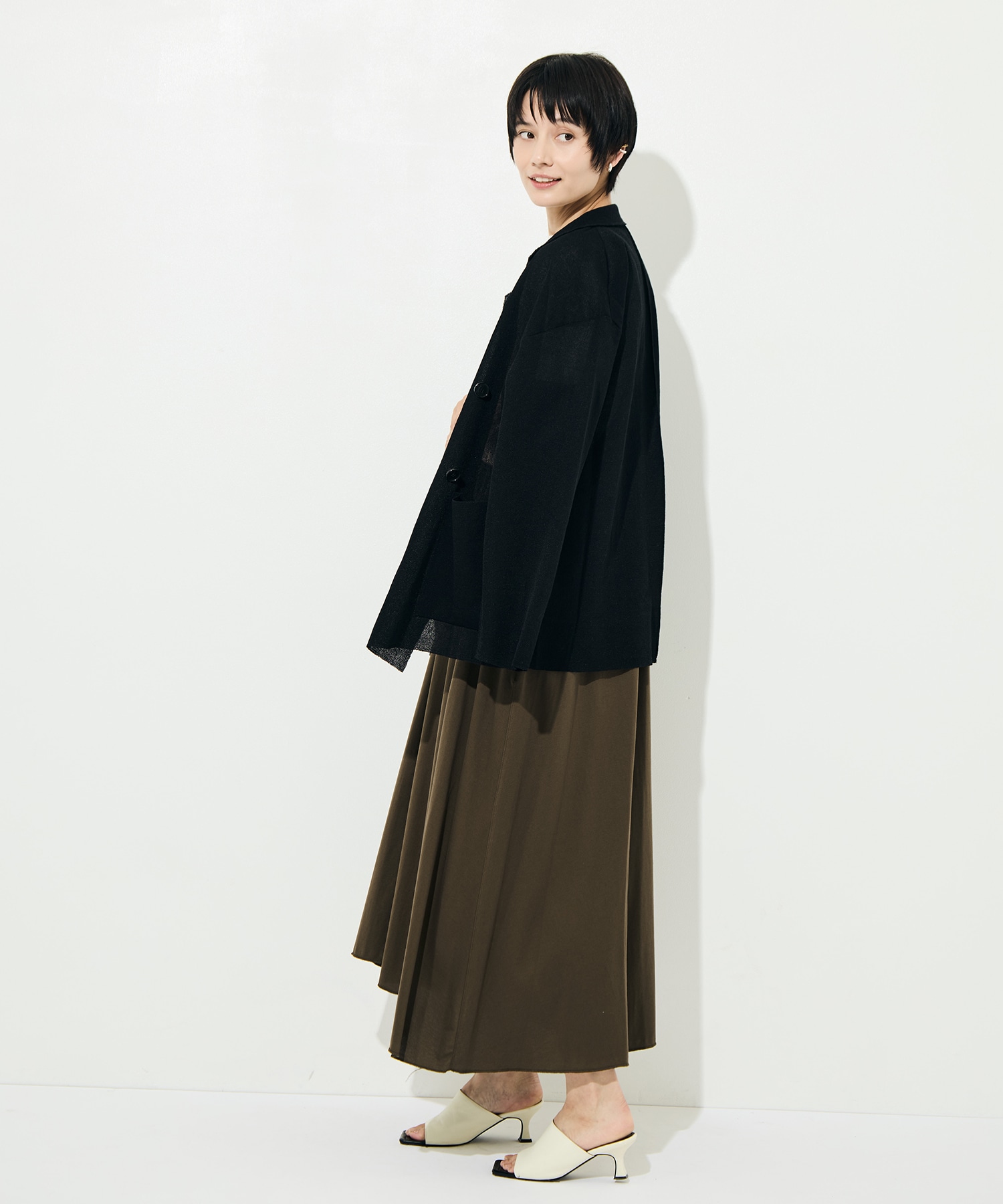 Dry Sheer Milano Knit Jacket WRAPINKNOT