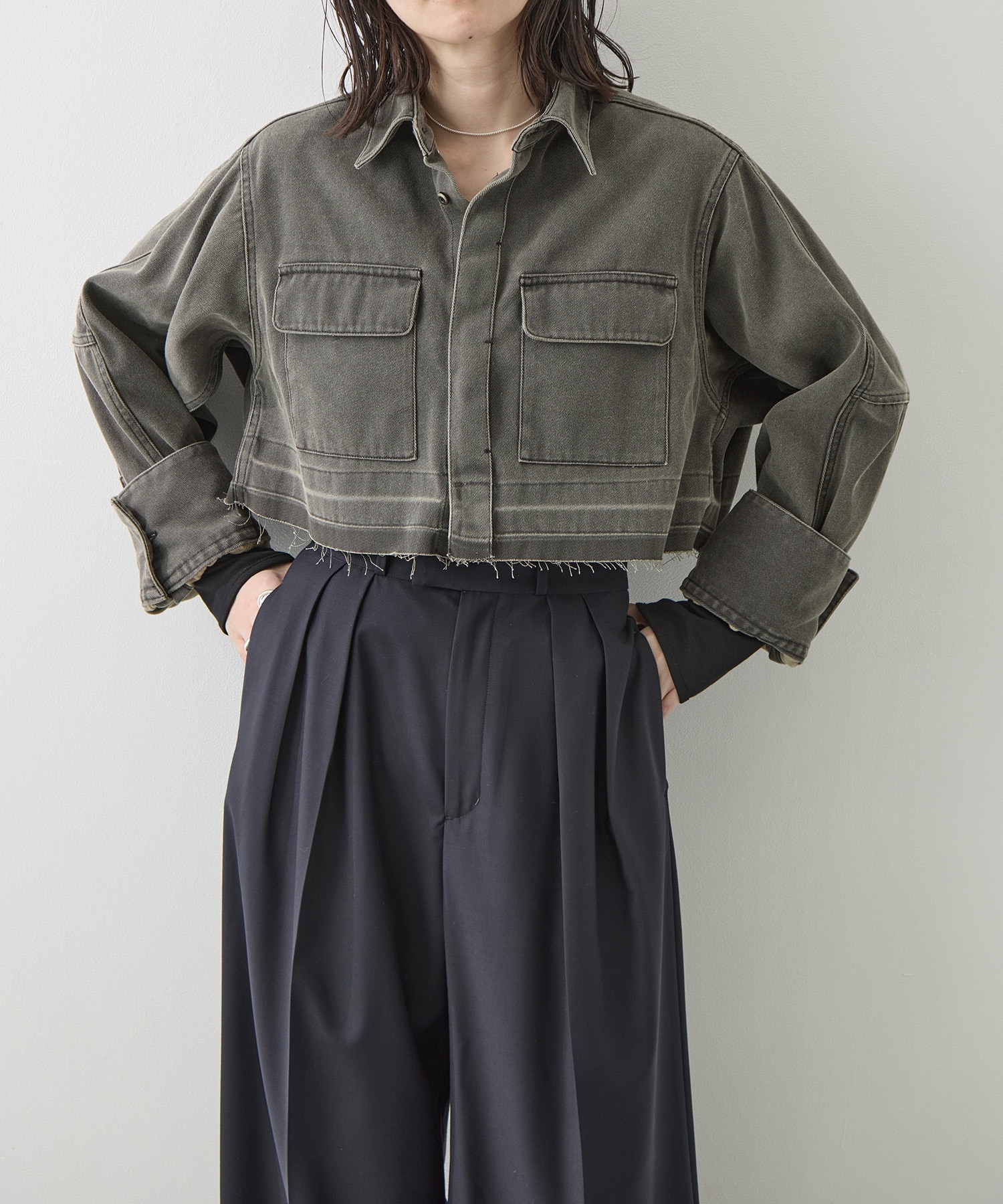 WASHED TULIP SHIRT JACKET BELPER