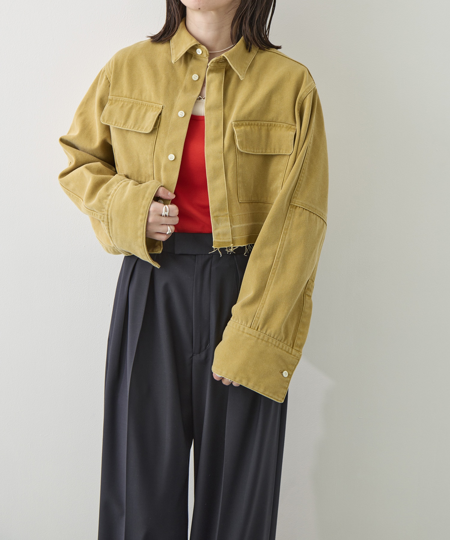 WASHED TULIP SHIRT JACKET BELPER